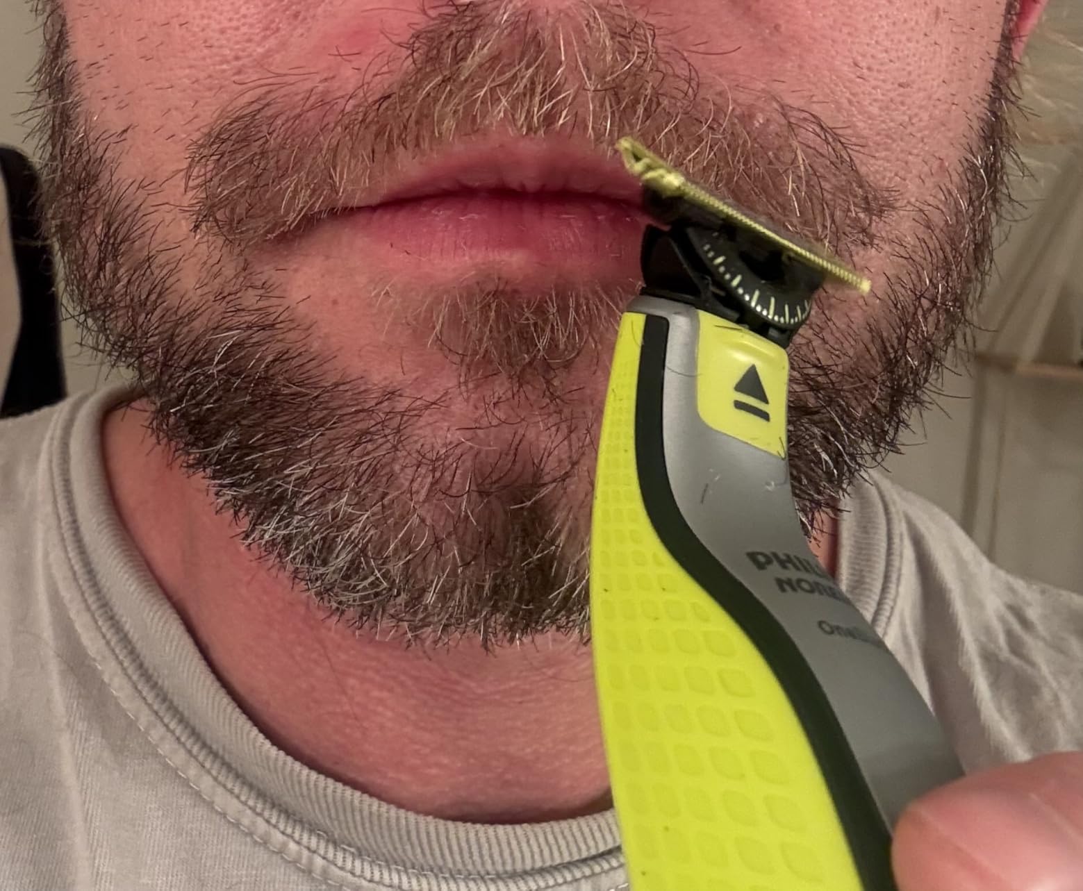 Philips Norelco for Face + Body, Electric Beard Trimmer, Shaver and Groomer, 5in1 Adjustable Comb, 1x Body Kit, Model QP2834/70, Black/Lime Green customer photo 1