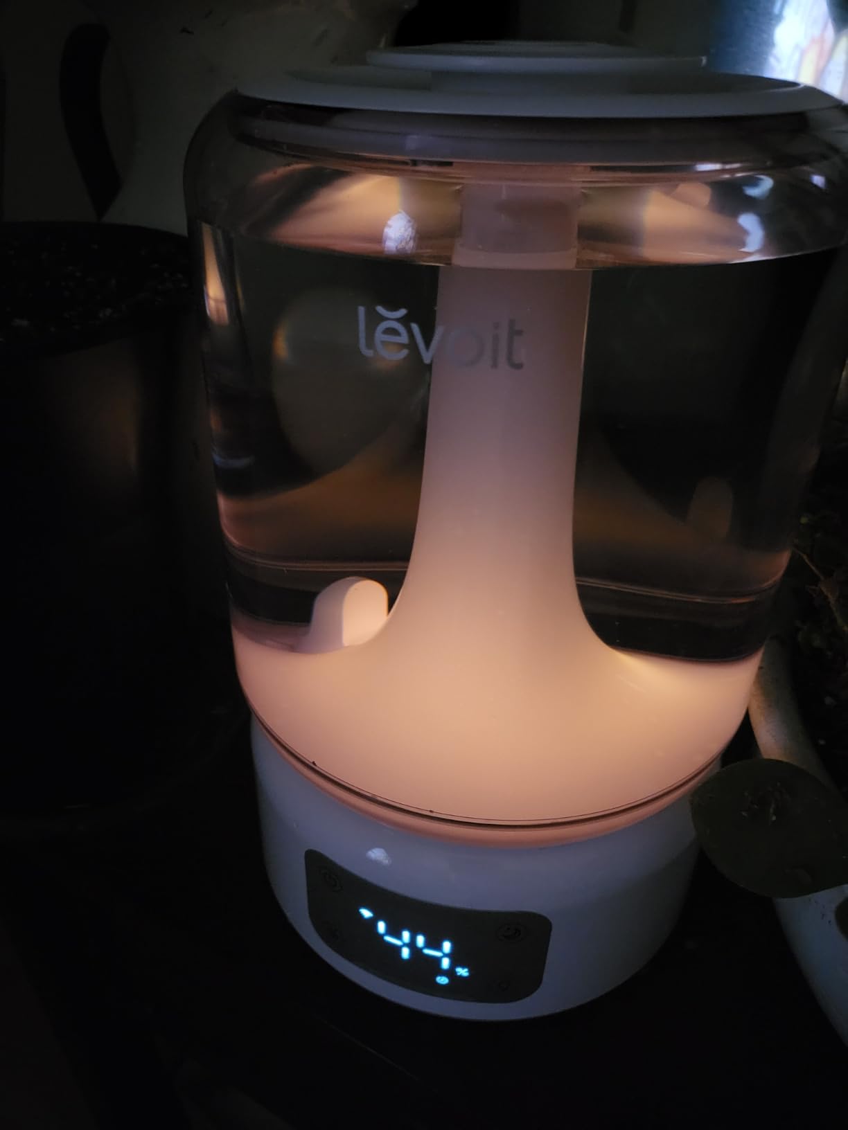 Levoit 6L Smart Warm and Cool Mist Humidifiers for Home Bedroom, 60H Runtime and Auto Customized Humidity for Large room, Schedule, Easy Top Fill, Essential Oil Diffuser, Whisper-Quiet, Handle, Black customer photo 1