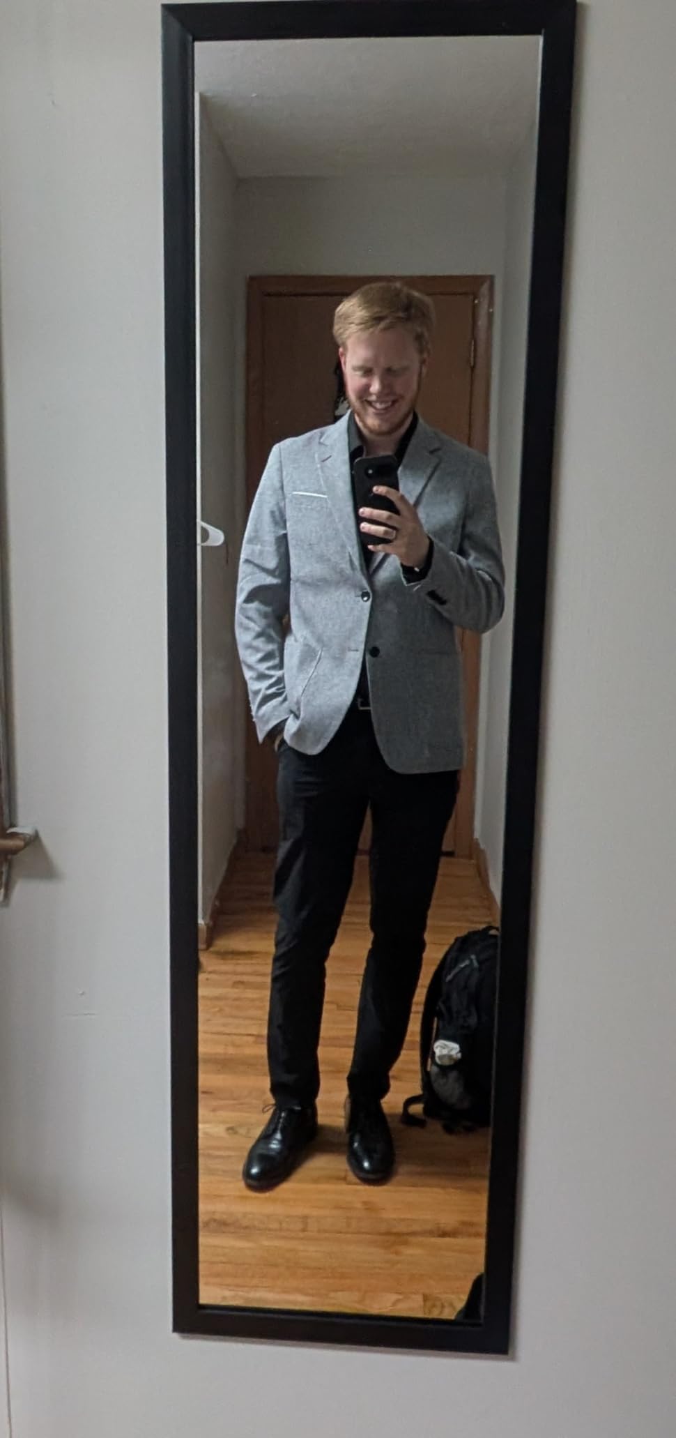 Mens Casual Sport Coat Blazer Two Buttons Lightweight Business Jackets customer photo 2