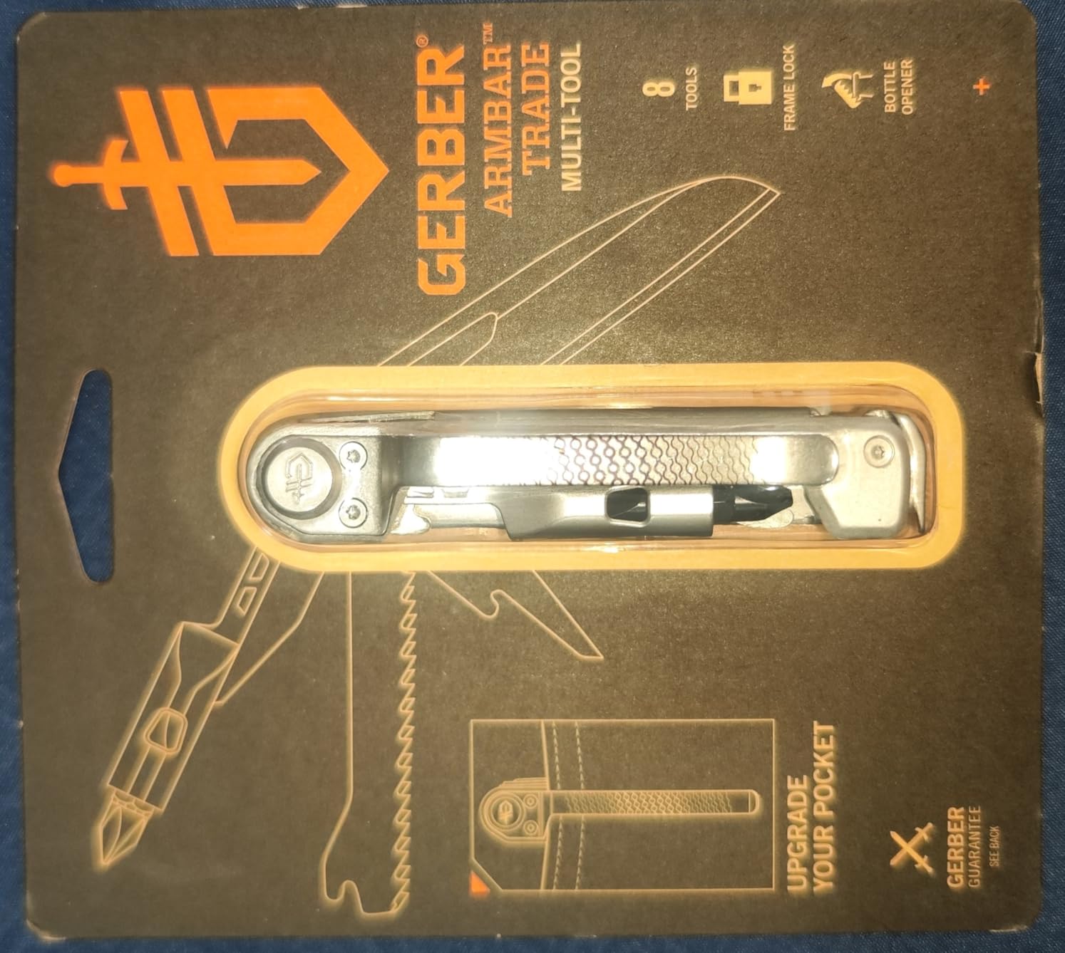 Gerber Armbar Trade EDC Pocket Knife Multitool, Bottle Opener, Burnt Orange customer photo 2