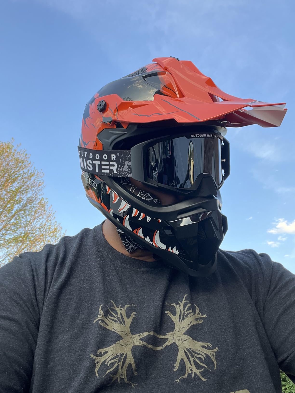 OutdoorMaster Mustang Dirt Bike Goggles, OTG Motorcycle Goggles, Motocross Goggles ATV Goggles for Men Women Adult Youth customer photo 1