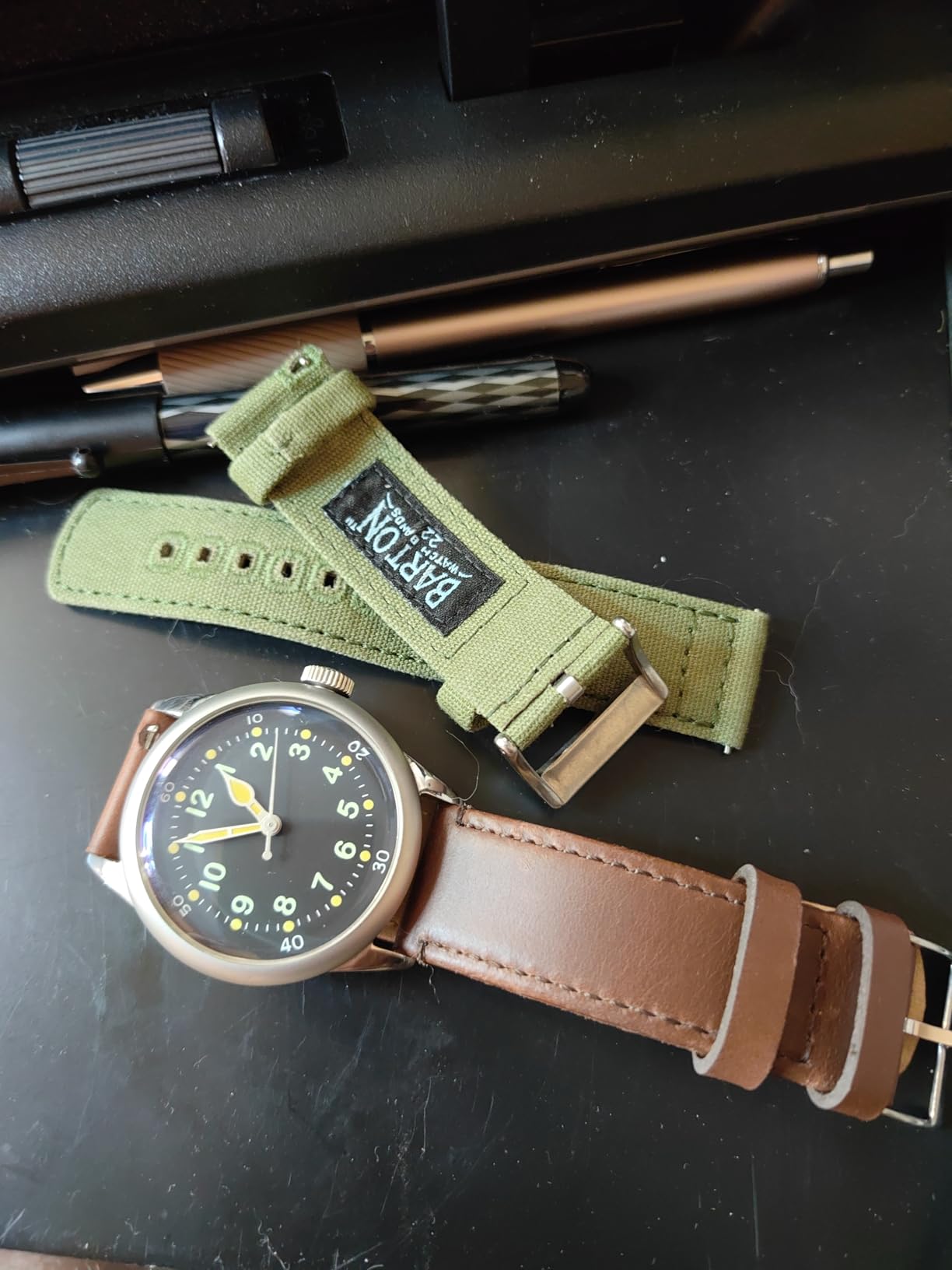A-11 Military Watch | Automatic WW2 Field Watch for Men | 38mm/42mm Stainless Steel Case and 100M Water Resistance, Assembled in USA customer photo 1