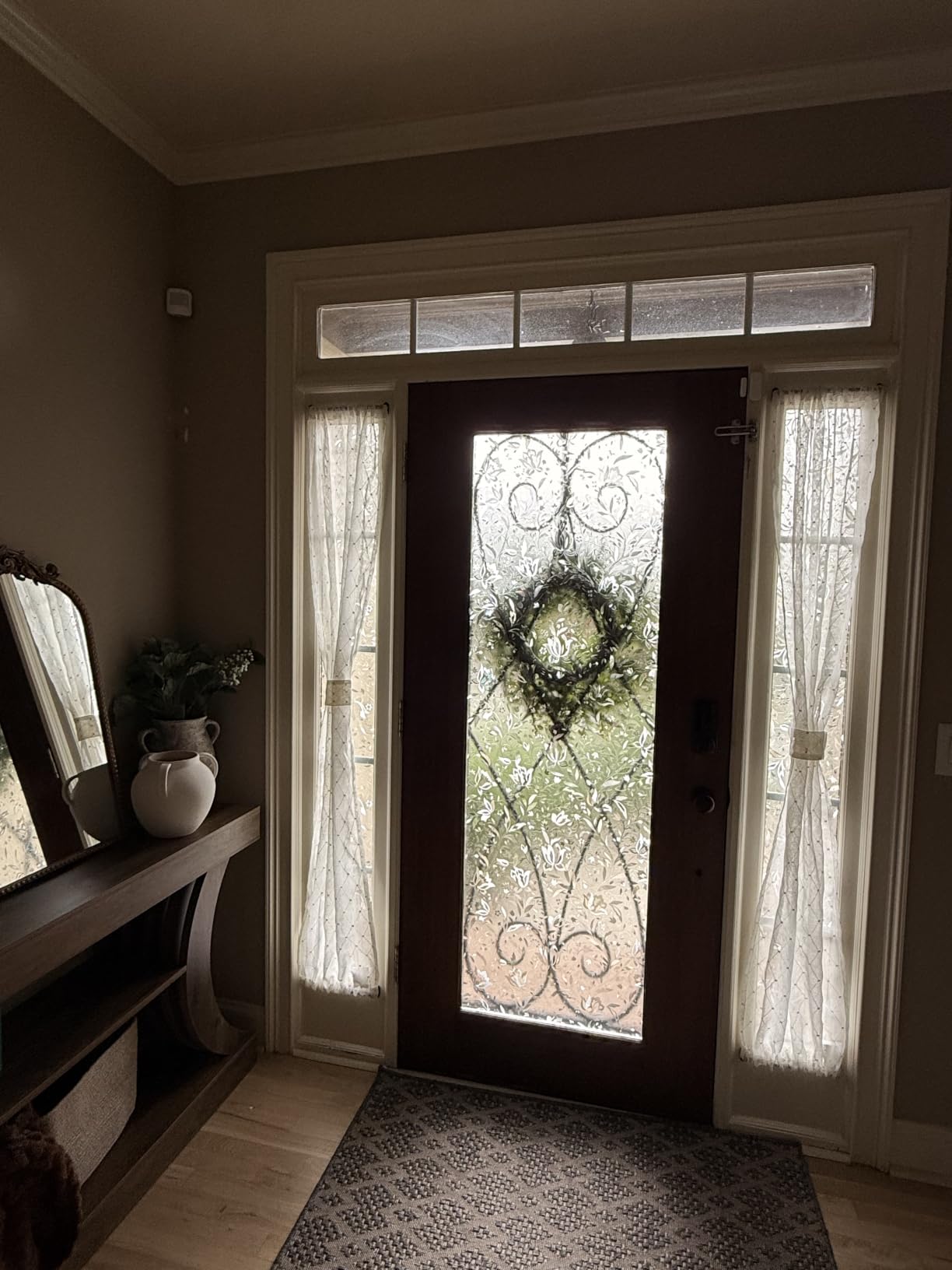 Lovepea Pure Frosted Glass Window Privacy Film 24 Hour Two Way Privacy, Removable, Static Cling, Ideal for Privacy scenarios Such as Home Office Doors and Windows (17.5 x 78.7 Inch) customer photo 1