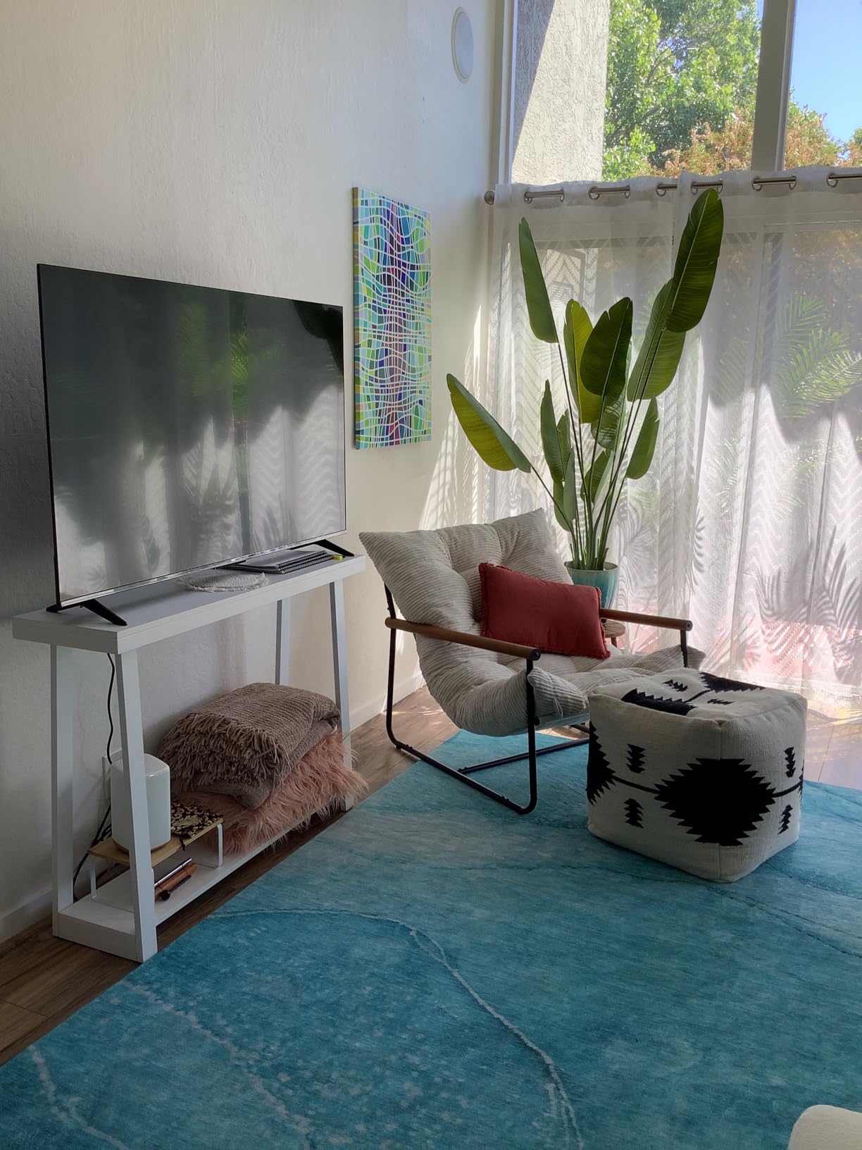 Lifelike Bird of Paradise Artificial Plant, 6ft Faux Banana Leaf Tree with 13 Trunks - Perfect Indoor Silk Floor Plant for Home Decor in Living Room, Office, and Bedroom customer photo 2