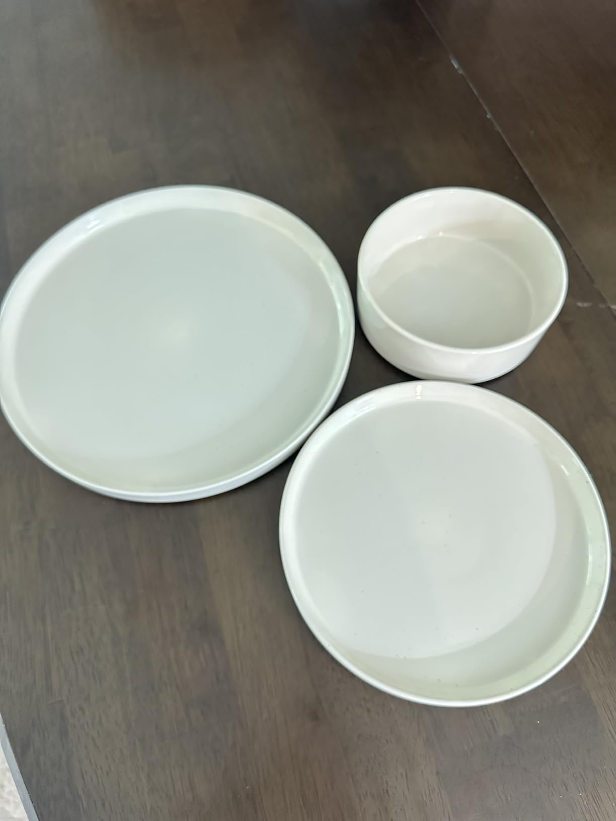 AmorArc Stoneware Dinnerware Sets for 4, 12 Pieces Plates and Bowls Set | Handmade Ceramic Dish Set, Dishwasher & Microwave Safe, Scratch Resistant - Colorful customer photo 2