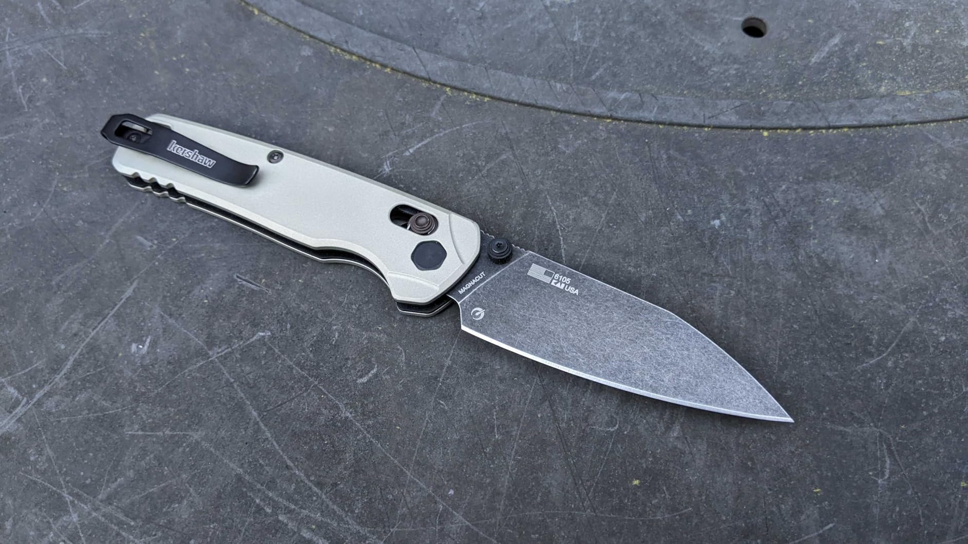 Kershaw Bel Air Pocket Knife, Made in The USA, 3.1 inch CPM MagnaCut Steel Blade customer photo 2