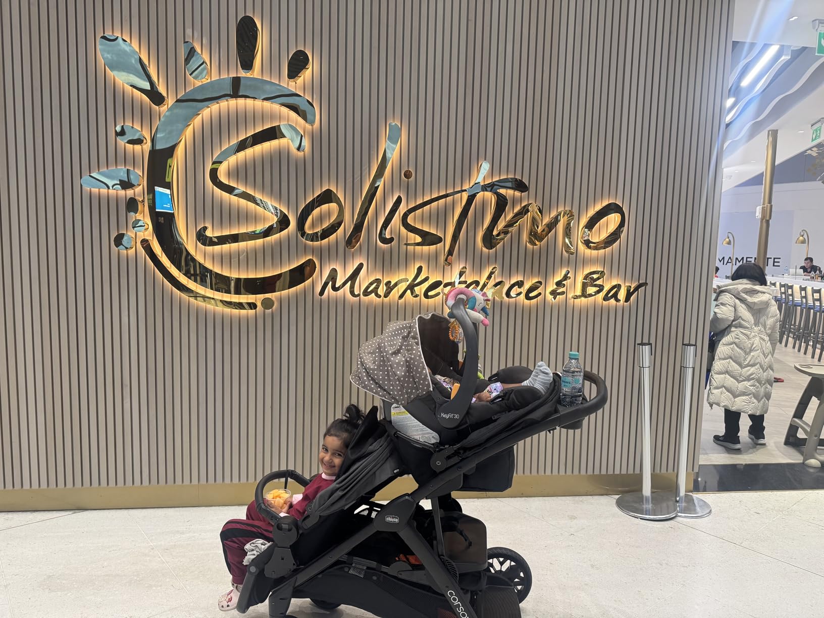Chicco Corso Flex Convertible Stroller, Single to Double, Compact Fold | Legend Black, single to double stroller, sit or stand, UPF 50+ canopy, all-wheel suspension, car seat compatible customer photo 1