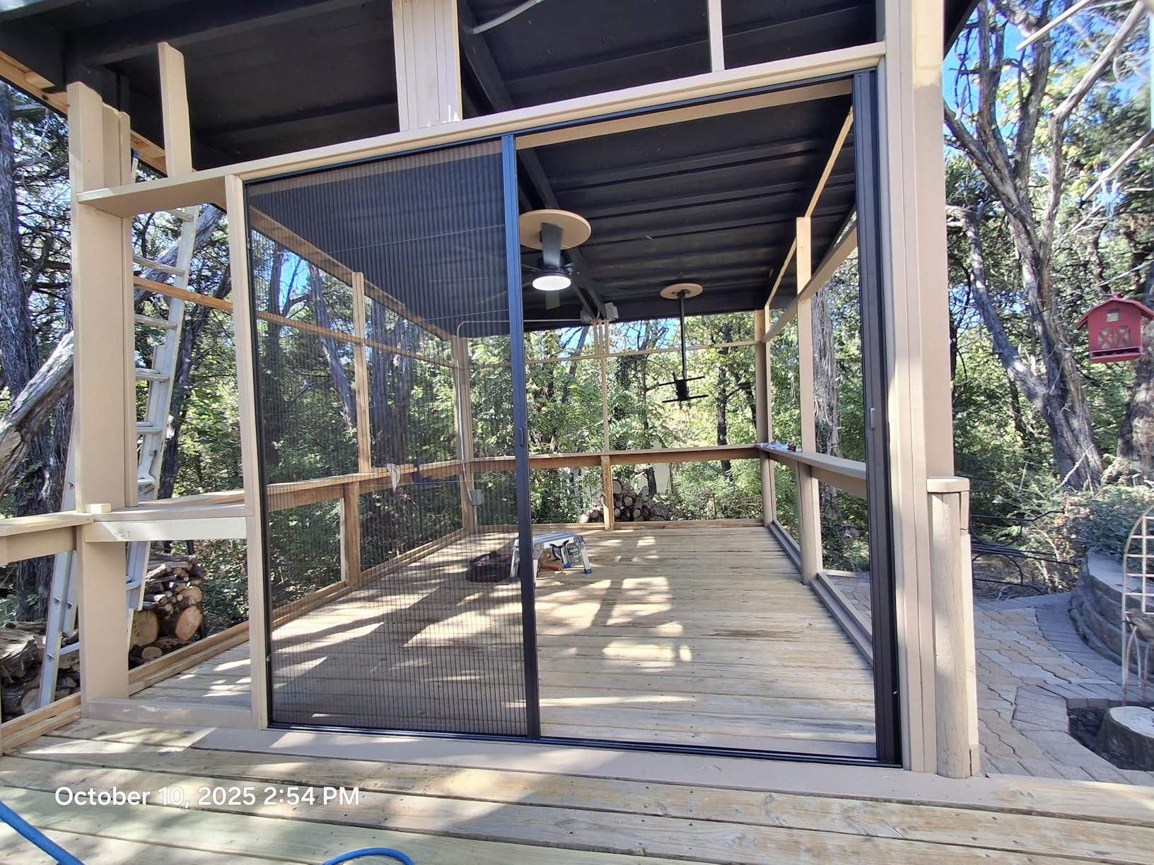 Retractable No-Drilling Sliding Screen Door, Seamless Aluminum Frame Low-Profile Tracks for Closer to Nature, Keeping Insects Out, Pet and Child-Friendly, Customizable Sizes for Your Opening customer photo 1