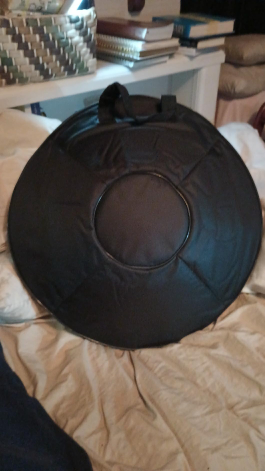 GLADFRESIT handpan 18-inch 9-Note 440Hz G Minor (Mini Gold) - Includes Stand, handpan Bag, 2 Beaters & Dust Cloth customer photo 1