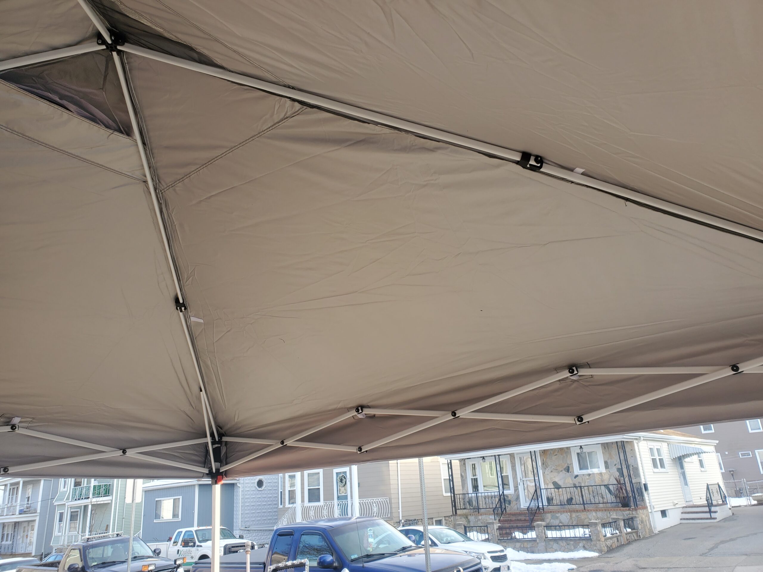 ABCCANOPY 10x10 Pop Up Canopy Tent, Easy Setup Instant Shelter with Wheeled Bag, Heavy Duty Outdoor Canopy for Beach, Market, Backyard, UV Protection, Outdoor Weather Protection (White, 10x10) customer photo 1