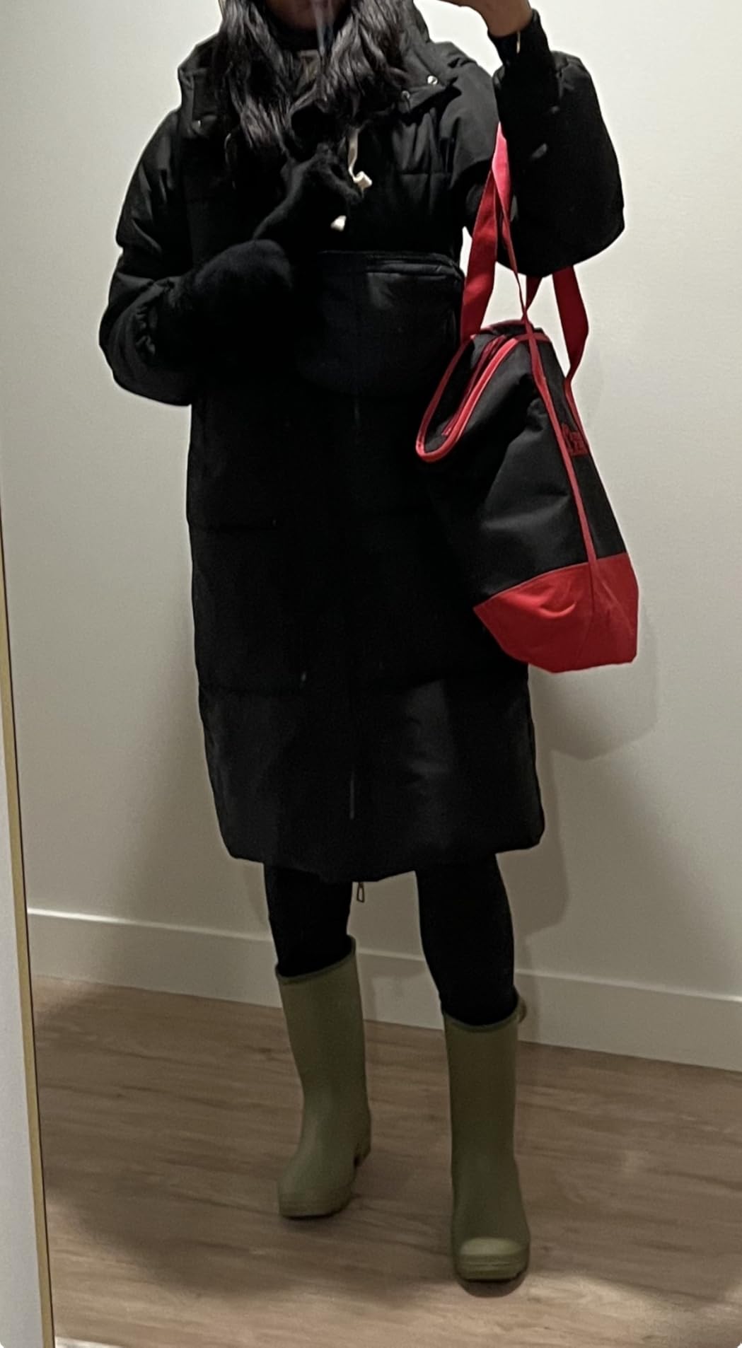 PUFFIT Long Puffer Jacket for Women, 2024 Thickened Winter Coat Hooded with Deep Pockets, Ladies Warm Winter Jacket customer photo 1