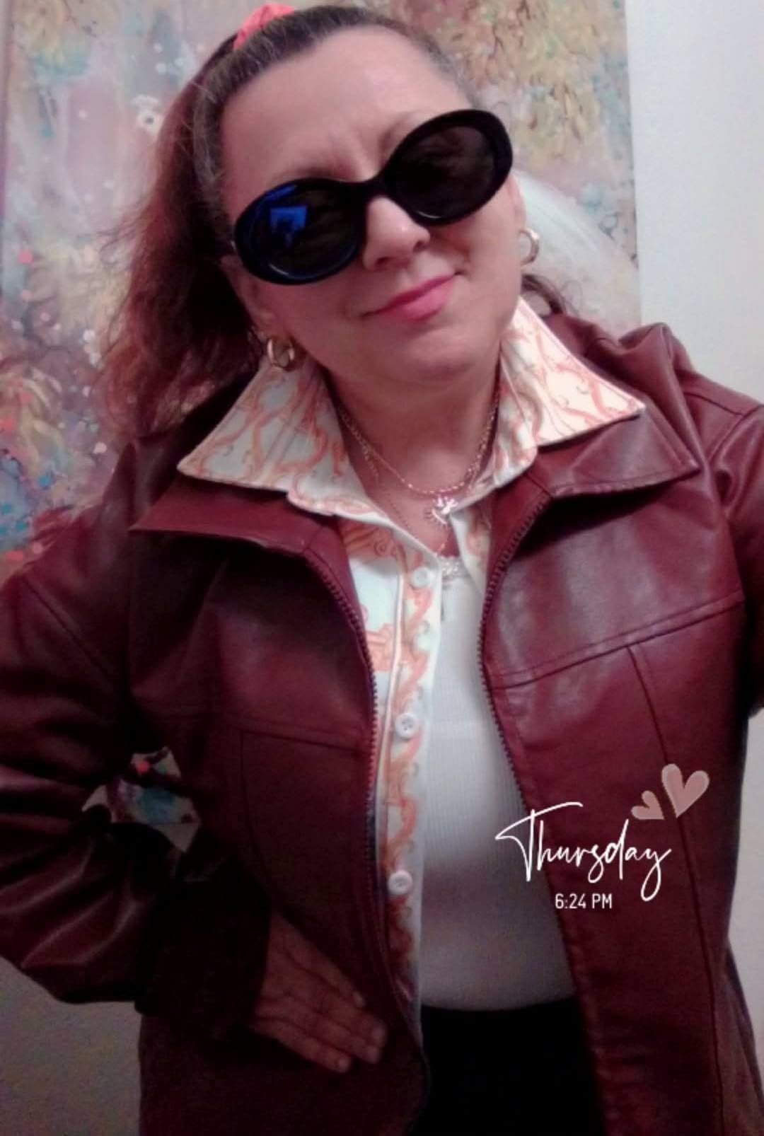 Sampeel Leather Jacket Women Faux Oversized Motorcycle Bomber Coats 2025 Fall Fashion Outfits Winter Clothes customer photo 2
