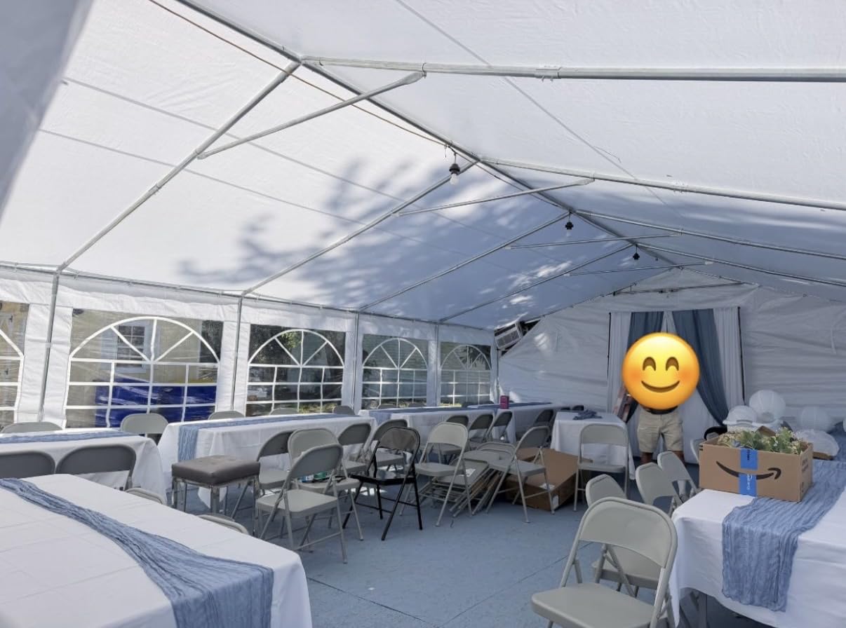 Quictent Party Tent Heavy Duty Outdoor Canopy Tent Wedding Event Shelter BBQ Wedding Tents for Parties with Storage Bags (13'x26') customer photo 2