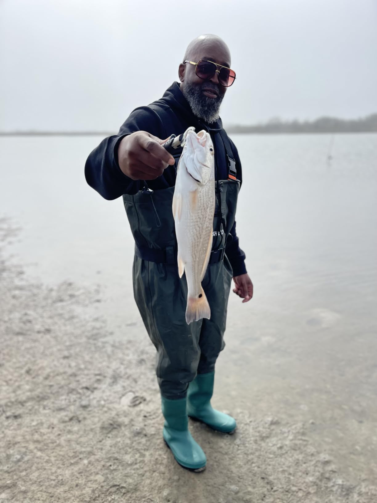Waterproof Bootfoot Chest Waders - Lightweight 2-Ply Nylon/PVC for Fishing & Hunting with Boot Hanger customer photo 2