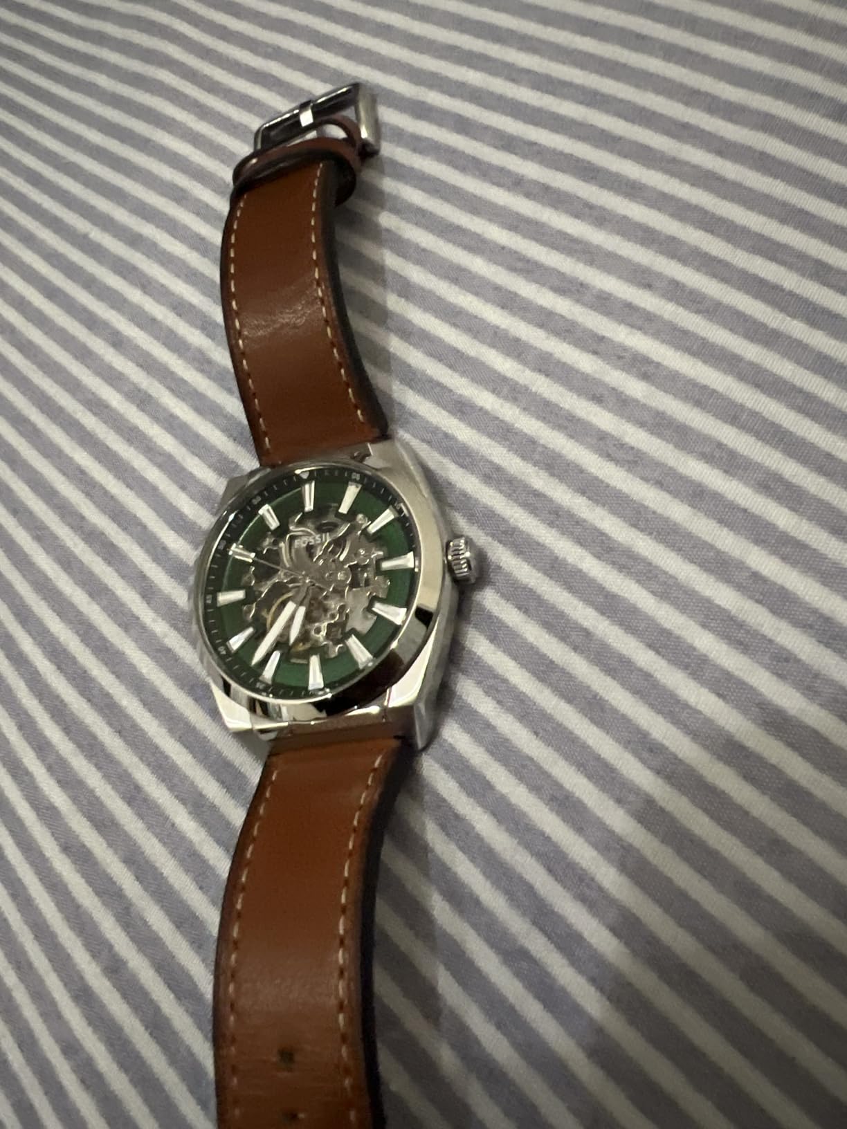 Fossil Men's Everett Automatic Stainless Steel Three-Hand Watch customer photo 1