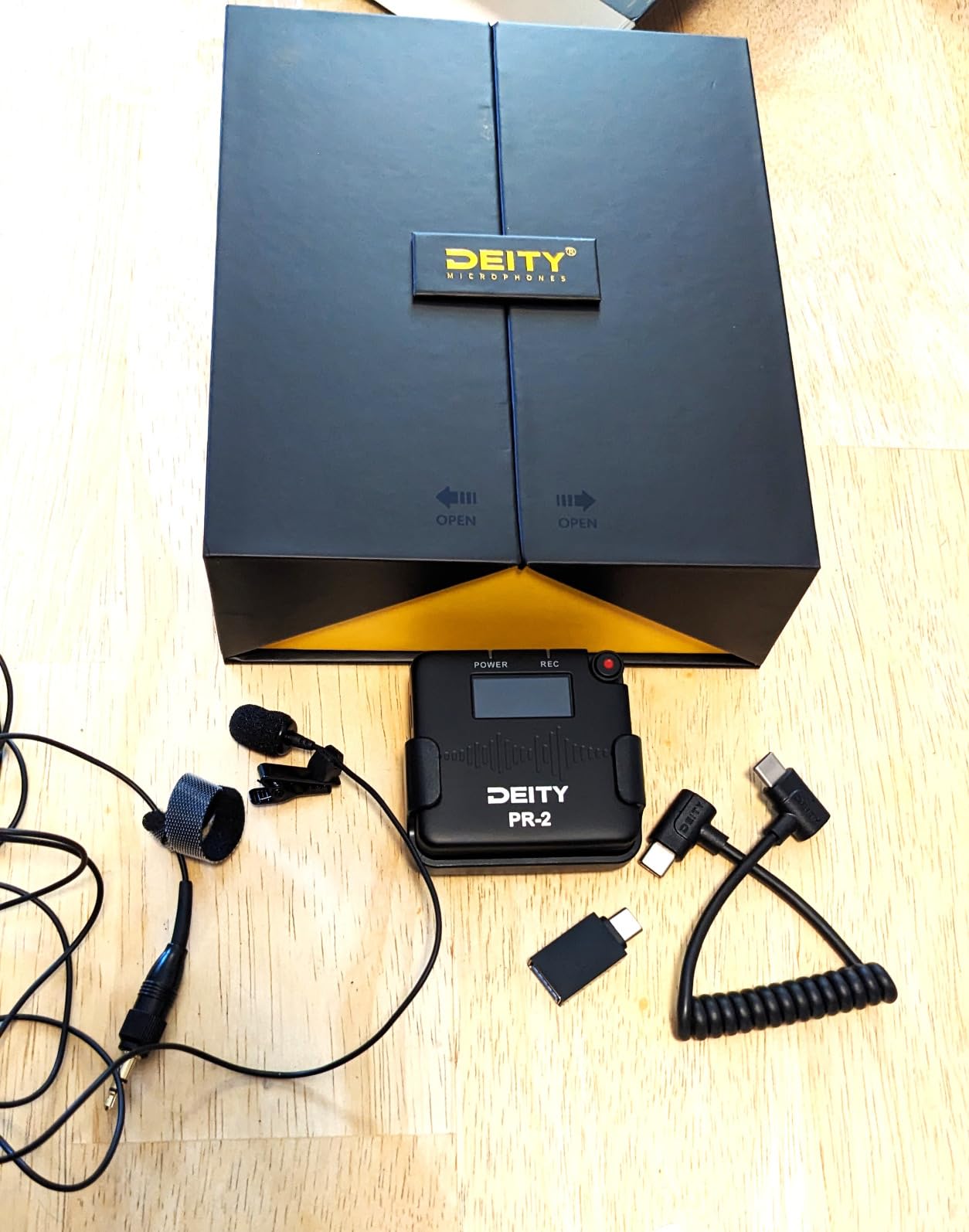 Deity PR-2 Pocket Audio Recorder with 32-Bit Float Recording, 3.5mm Lavalier W.Lav Pro Mic, Timecode Sync, & Sidus Audio App Control for Filmmakers & Travelling Media customer photo 1