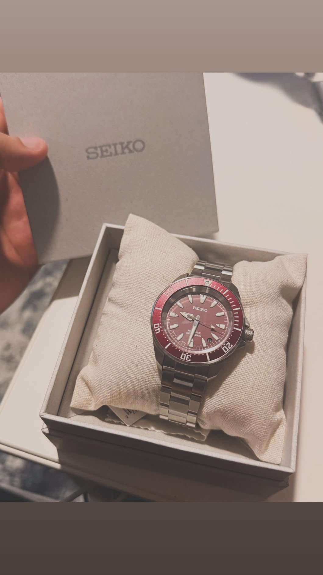 SEIKO Prospex Samurai Automatic Red Dial Men's Watch SRPL11 customer photo 2