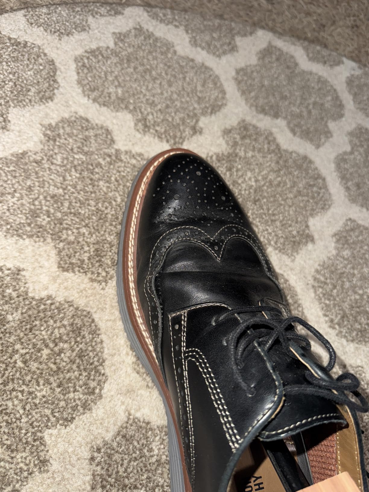 Men's Upton Wingtip Lace Up Dress Shoe customer photo 1