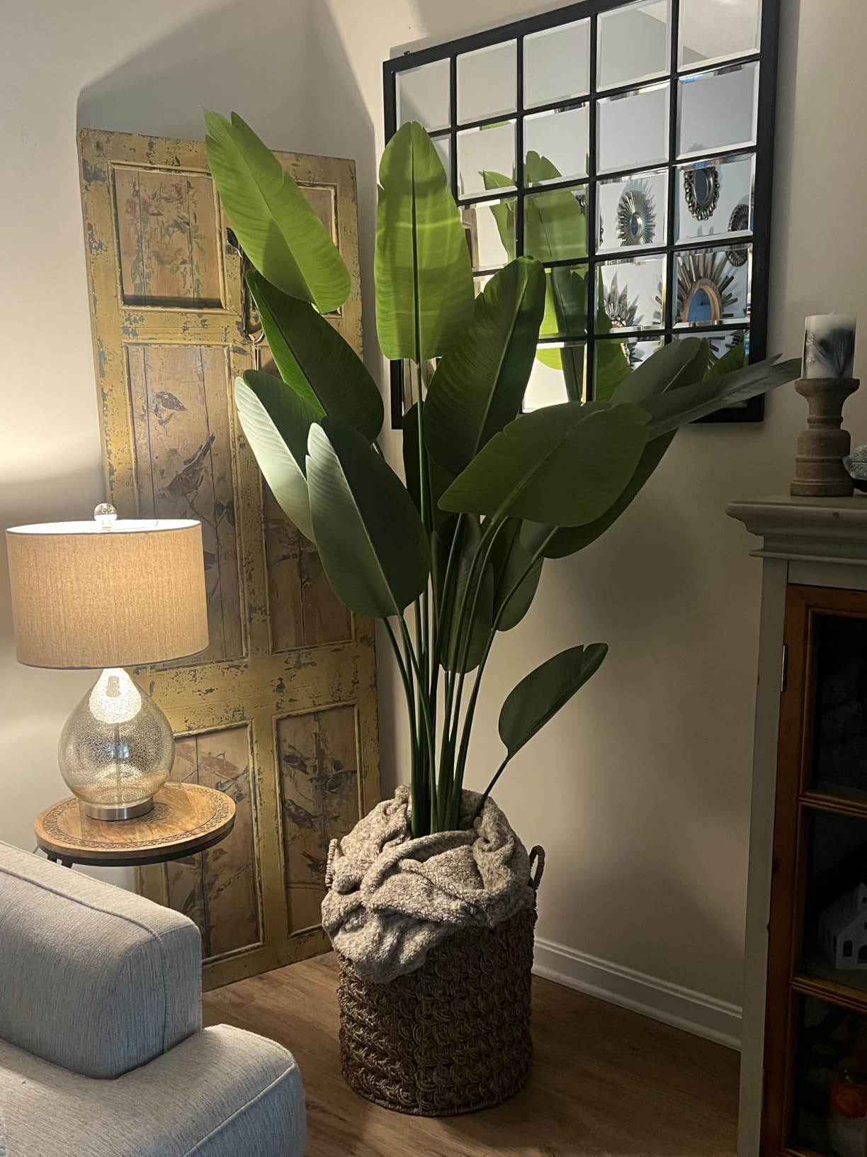 Bird of Paradise Plant Artificial 6ft,Faux Plants Indoor Tall with 12 Trunks - The Perfect Indoor Silk Floor Plant for Home Decor in Living Room, Office, and Bedroom customer photo 2