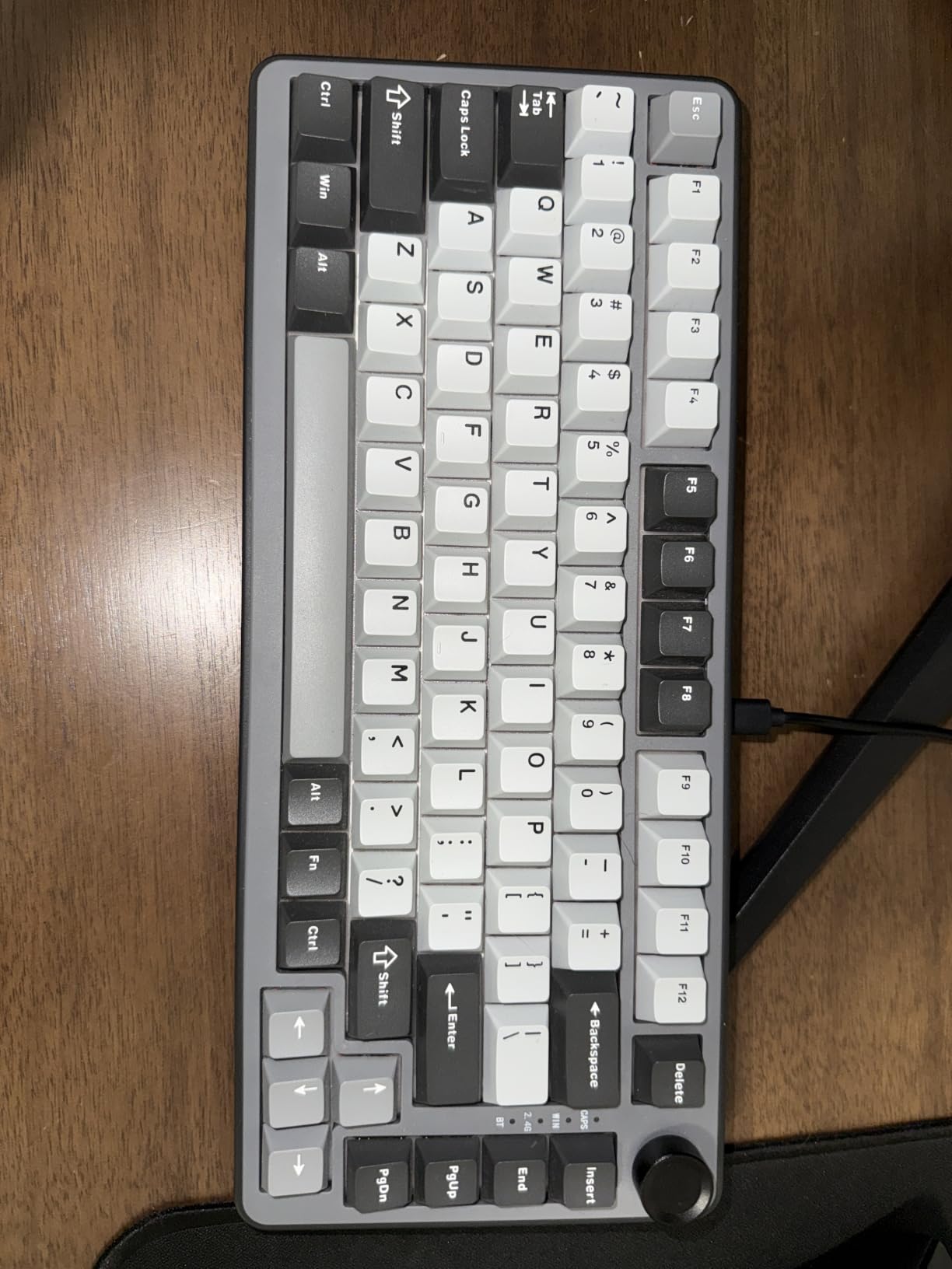YUNZII B75 PRO Wireless Mechanical Keyboard, 75% Layout with Knob, Hot Swap Gasket Custom Structure, Creamy Pre-lubed Switches, RGB Backlit, BT/Type-C/2.4G for Win/Mac customer photo 1