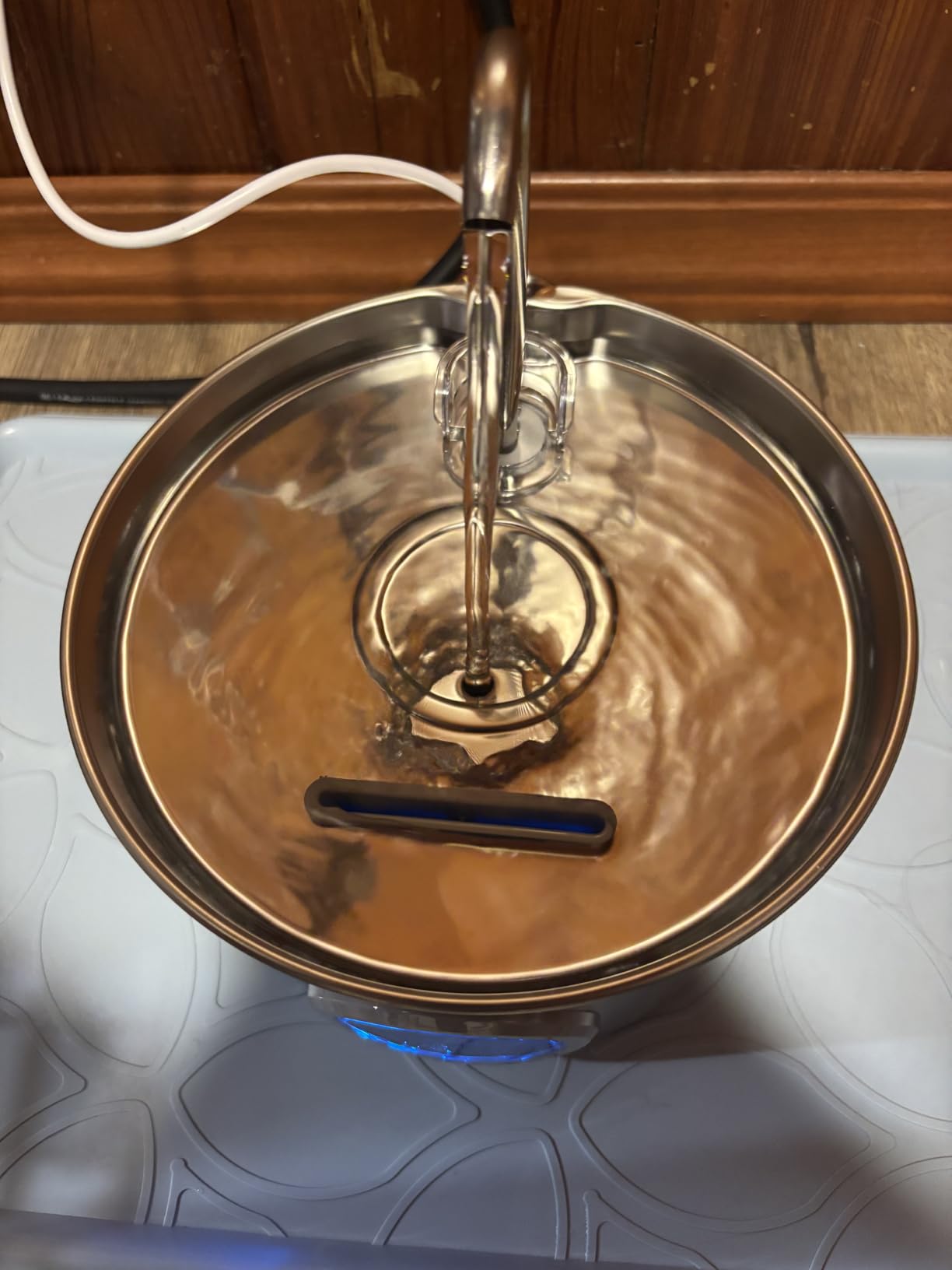 Cat Water Fountain Stainless Steel: 74oz/2.2L Cat Fountain for Drinking - Pet Water Fountain for Cats Inside - Quiet Cats Water Bowl Dispenser - Kitty Drinking Fountains - for Pets& Small Animals customer photo 2