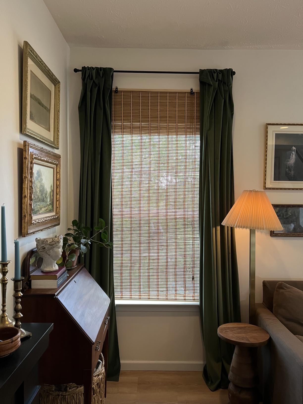 Bamboo Blinds for Interior Windows, Custom Bamboo Shades for Indoor Windows, Roller Shades for Indoor Window and Outdoor Patio, Decks, Porches, Backyards customer photo 2