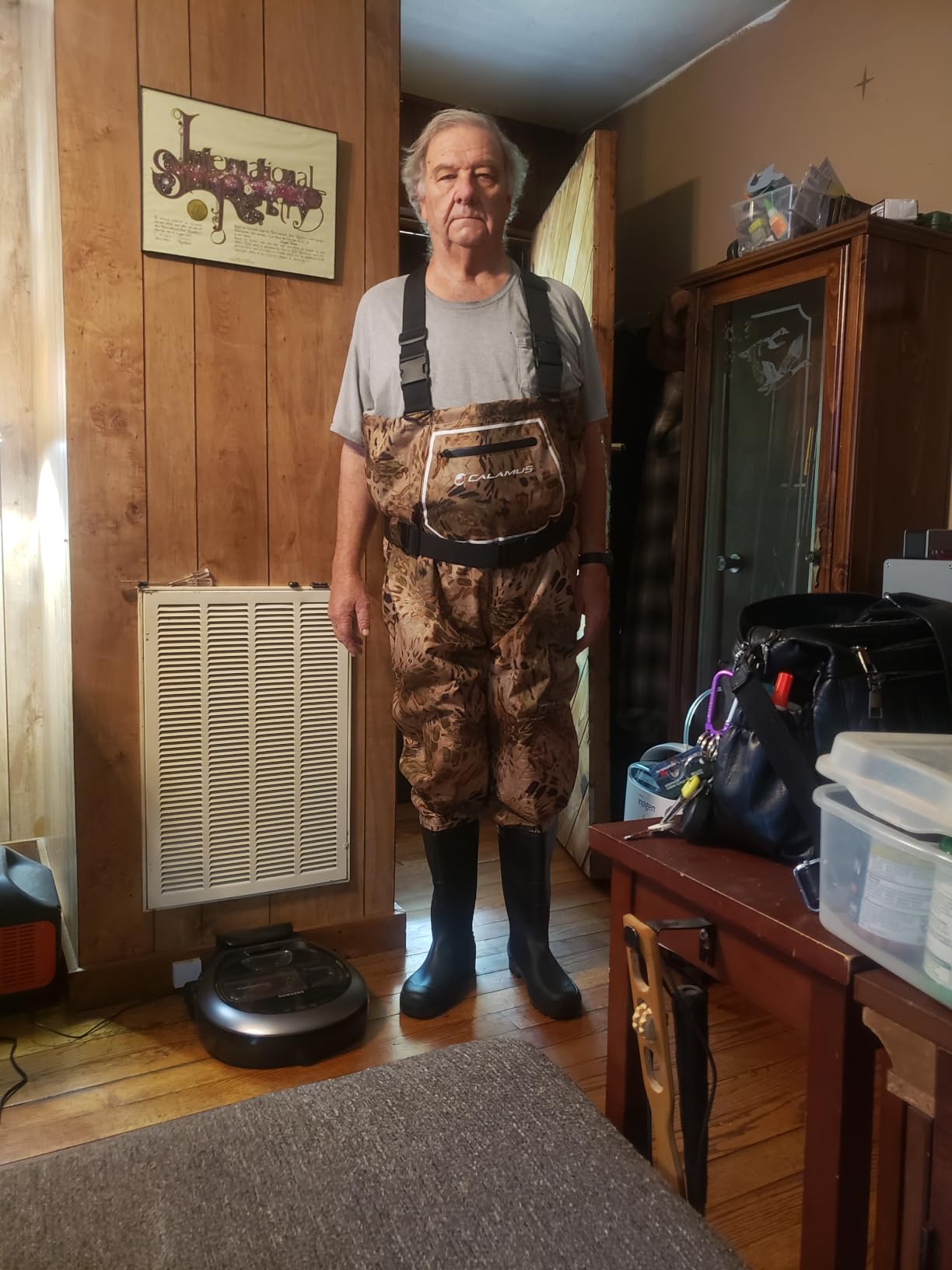 Calamus WaveWalker Fishing Waders for Men & Women, 100% Waterproof PVC Waders with Slip-Resistant Boots customer photo 1