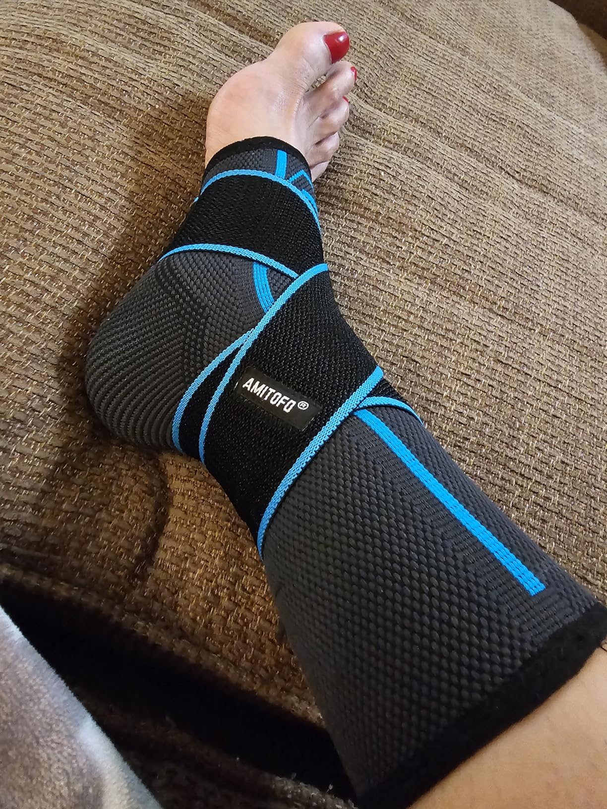 Ankle Brace Plantar Fasciitis Relief, Adjustable Strap Men Women | Achilles Tendonitis & Compression Wrap, Breathable Nylon, Sports & Daily Recovery Support customer photo 2