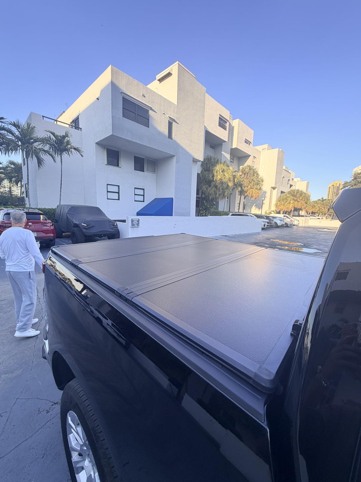 AUTOSAVER88 FRP Truck Bed Tonneau Cover Hard Tri-fold Fits for Chevy Silverado/GMC Sierra 1500 New Body Style 2007-2026 5.8ft Bed customer photo 1