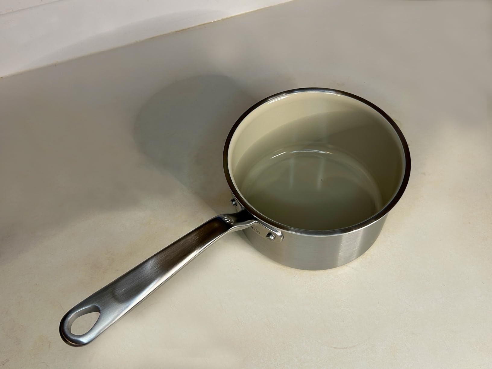 Made In Cookware - 2 QT CeramiClad Non Stick Saucepan with Lid - 5-Ply Stainless Clad with Stay-Cool Handle - Professional Cookware - Crafted in Italy - Induction Compatible customer photo 1