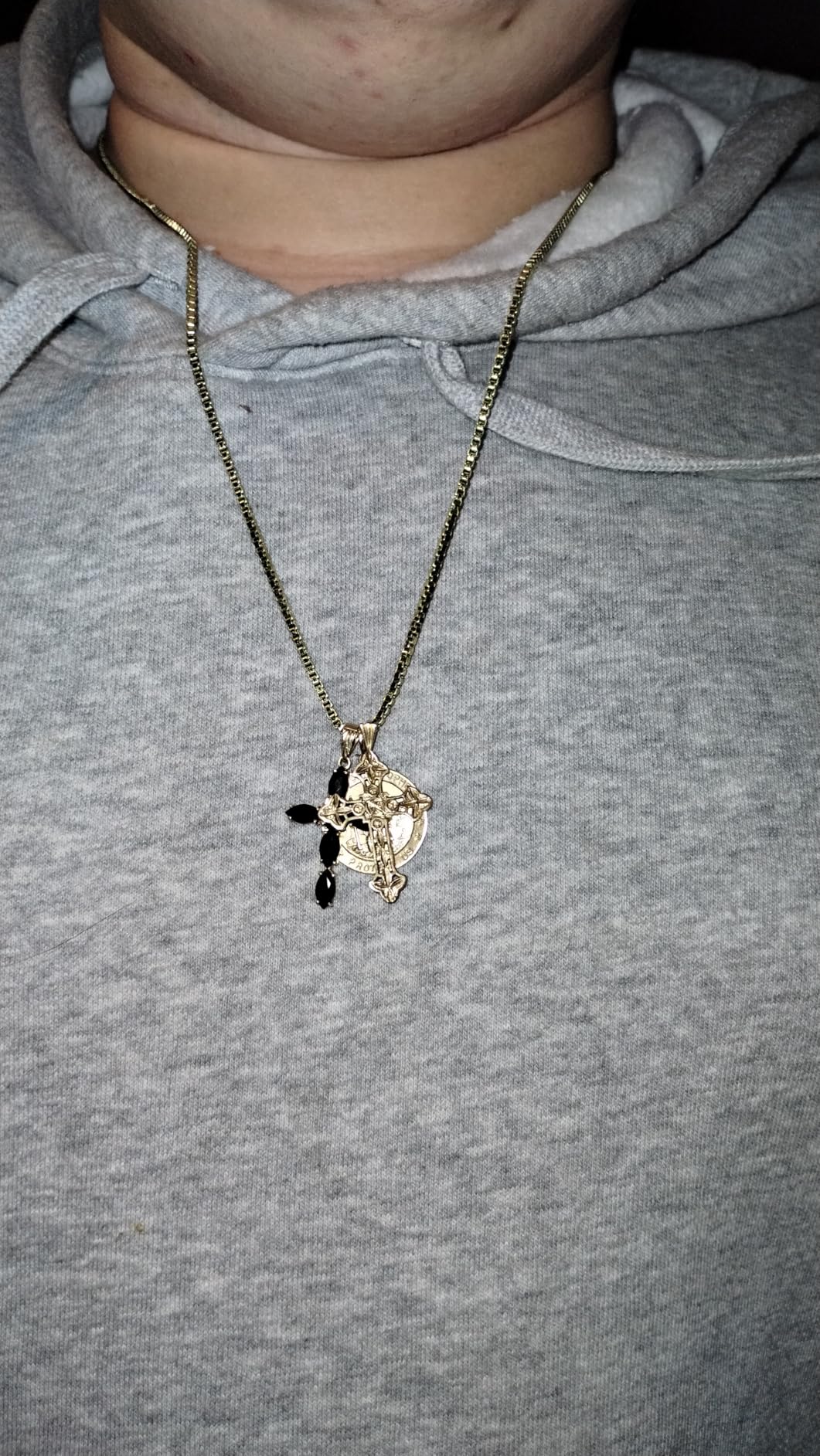 14k Yellow Gold Solid Box Chain Necklace for Women Jewelry with Lobster Clasp customer photo 1