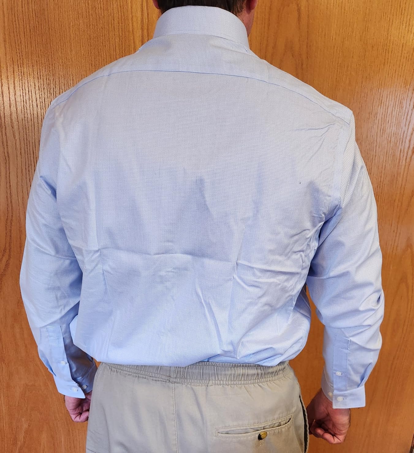 Michael Kors Men's Dress Shirt Ultra Wrinkle Free Stretch Regular Fit customer photo 1