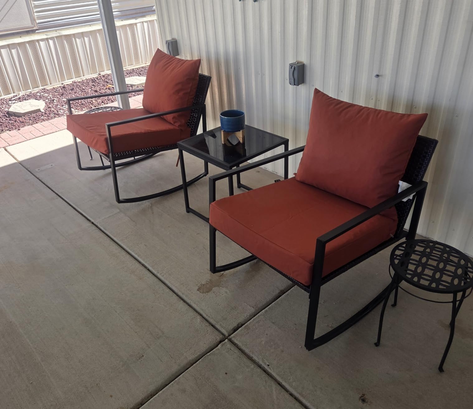 Favoyard Outdoor Seat Cushion Set 22 x 24 Inch Waterproof & Fade Resistant Patio Furniture Cushions with Removable Cover Deep Seat & Back Cushion with Tie Straps for Chair Sofa Couch customer photo 1