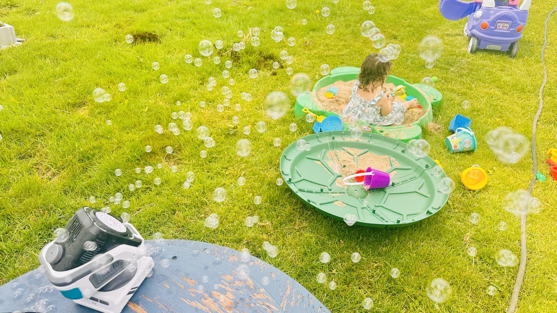 Belemar Upgraded Bubble Machine with Remote Control, Automatic Rotation and RGB Lights, Type-C Rechargeable Bubble Blower Maker for Kids, Weddings, Birthday Parties, Outdoor Activities customer photo 1