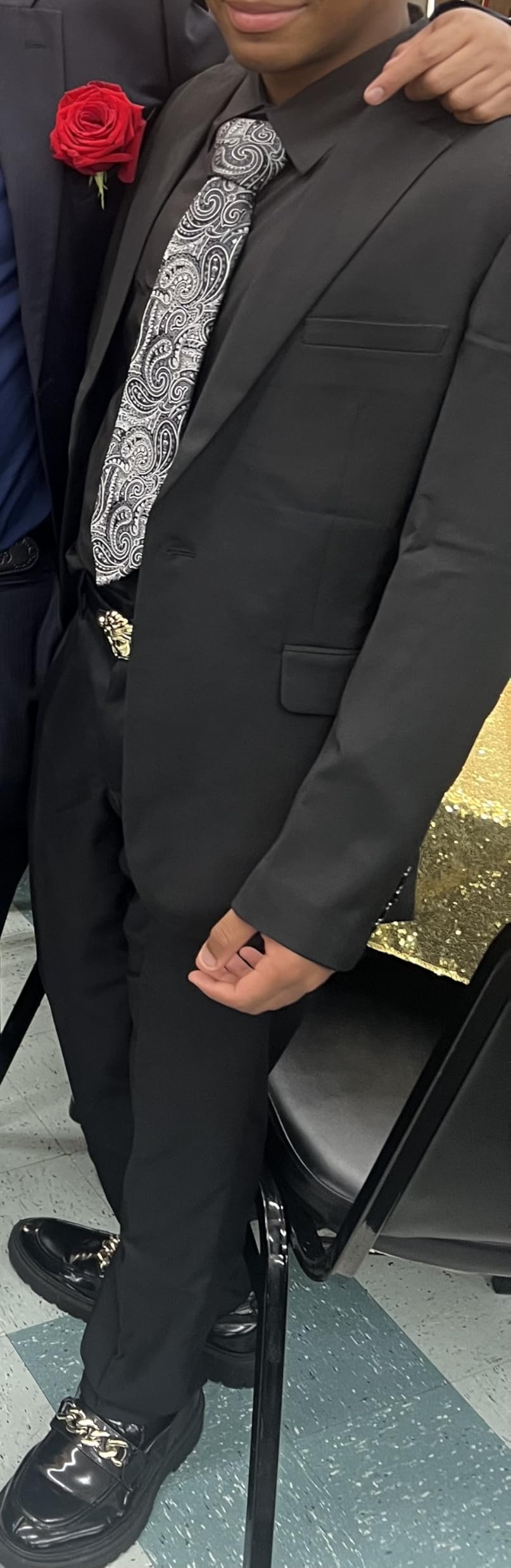 Men's One Button Suit Jacket Elegant Solid Color Blazers Slim Fit Lightweight Sport Coats Blazer customer photo 2