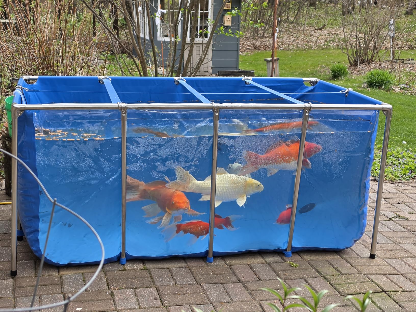 PVC Fish KOI Aquarium Tank w/ Clear View Panel(70.9
