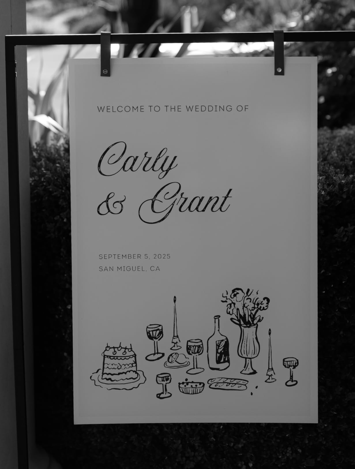 Elegant Wedding Welcome Sign Stand - Sturdy Welcome to Our Wedding Sign Holder for Seating Charts & Event Decor - A Beautiful Black Metal Easel to Welcome Guests & Celebrate Your Love customer photo 1