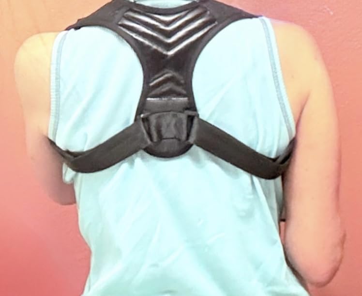 Posture Corrector for Women, Back Straightener for Men, Upper Back Support Brace, Adjustable Shoulder Corrector for Improving Back and Neck Posture Relief Pain customer photo 1