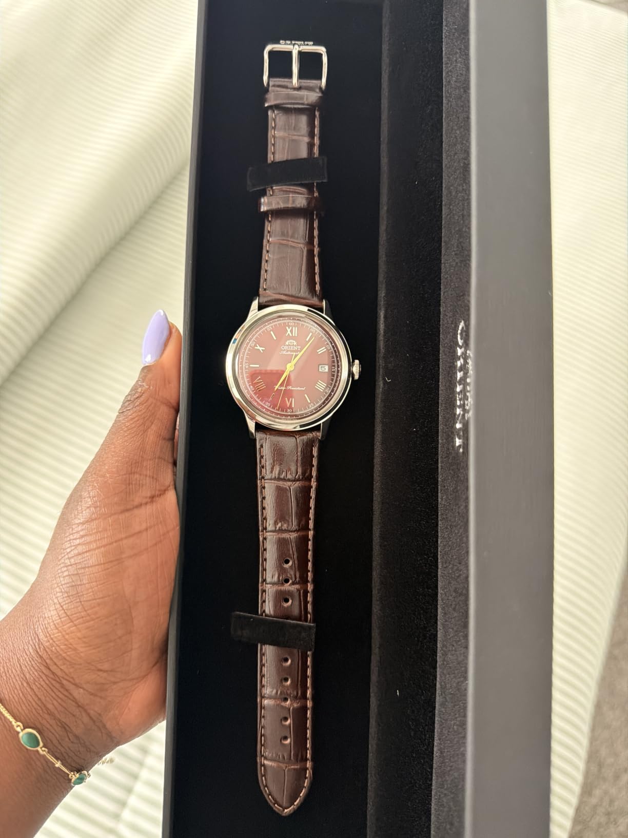 Bambino Version 2 Stainless Steel Unisex Automatic Dress Watch customer photo 1