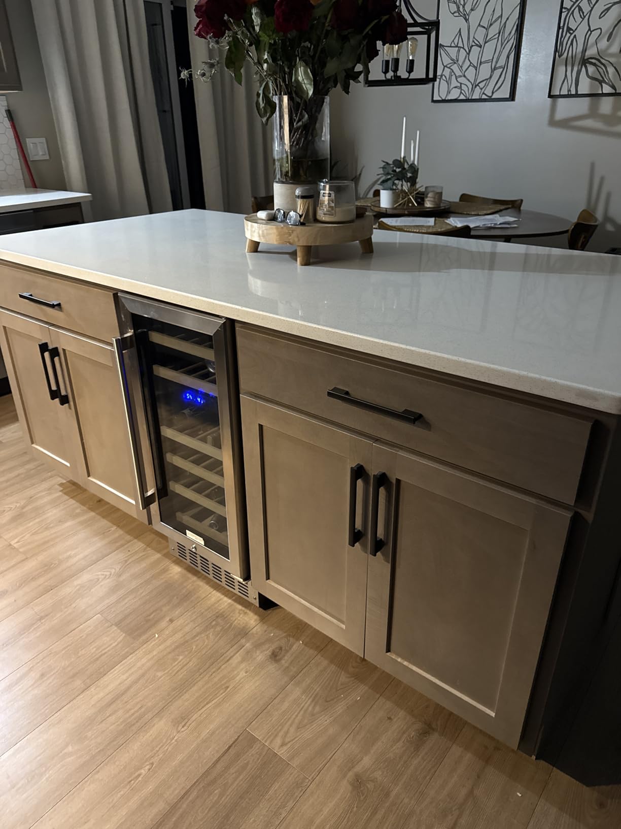 Antarctic Star 24 Inch Wine Fridge, 52 Bottle Wine Cooler Refrigerator. 39-64°F Dual Zone Wine Refrigerator Glass Door, Built in or Freestanding Under Counter Fridge for Home Bar Office customer photo 1