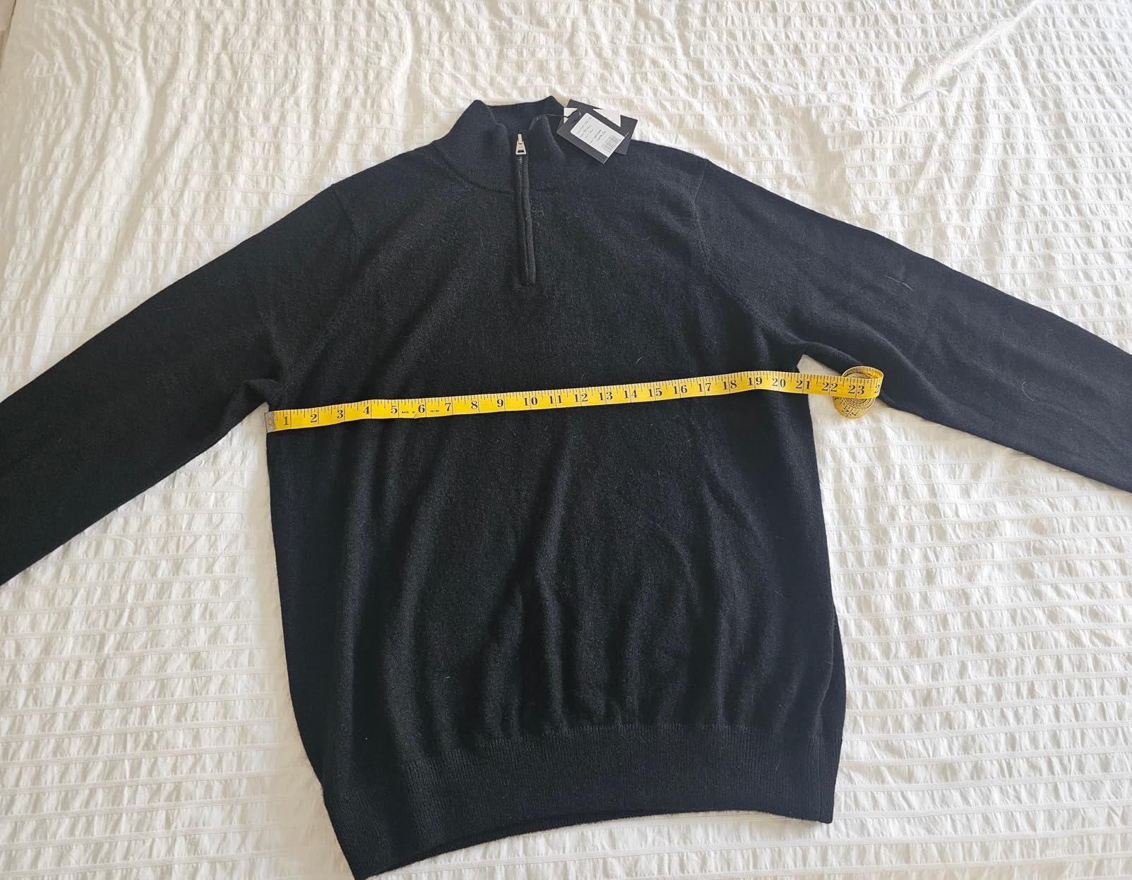 NAADAM Mens Signature Cashmere Quarter Zip customer photo 1