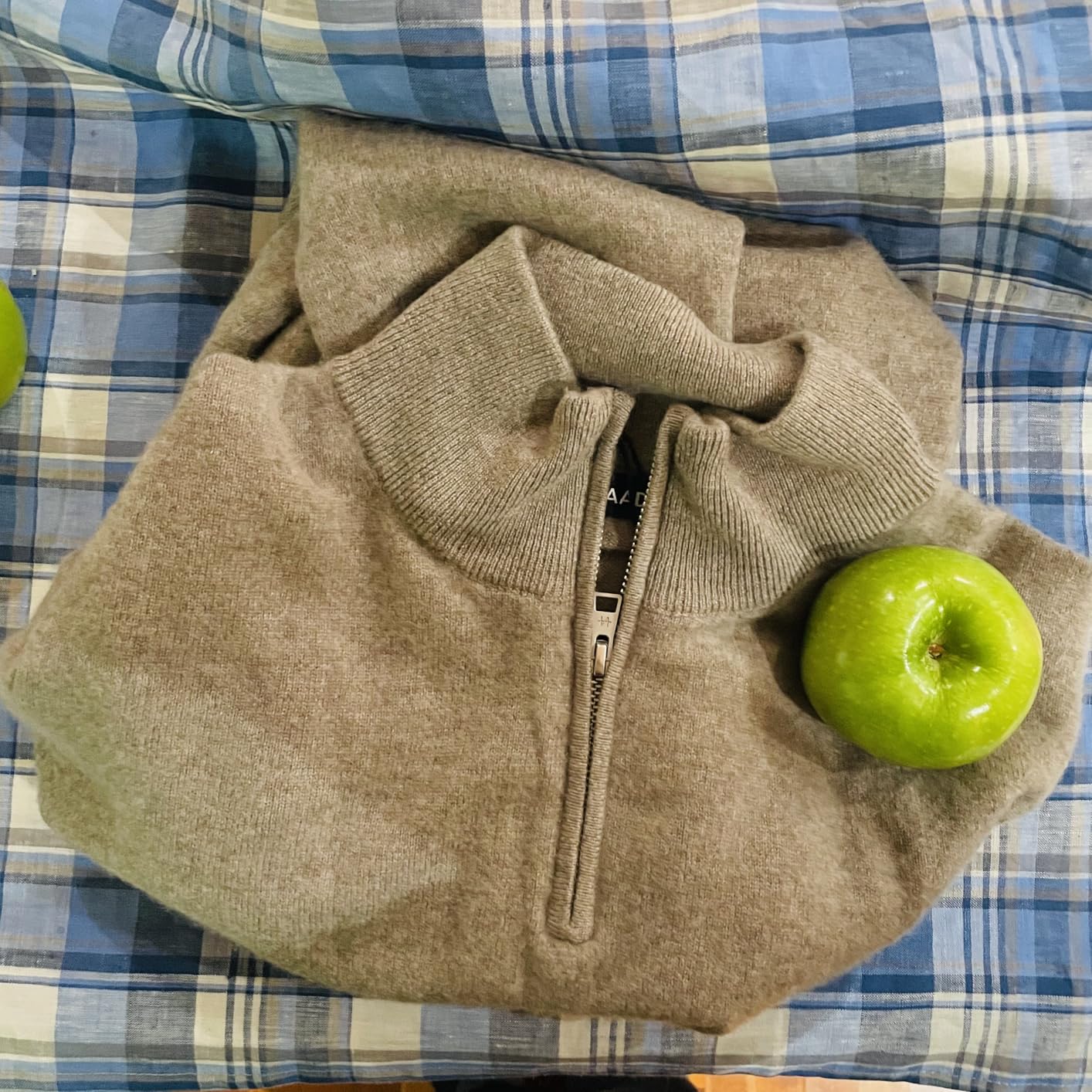 NAADAM Mens Signature Cashmere Quarter Zip customer photo 2