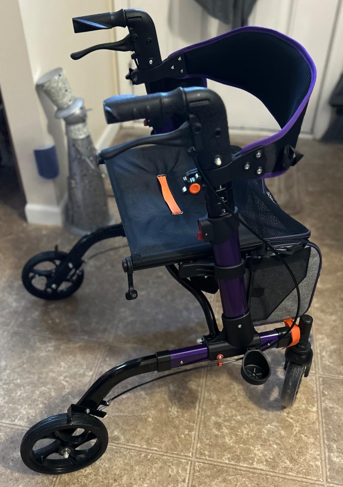 Walkers for Seniors & Adults, Rollator Walker with Seat, 350lbs | 18
