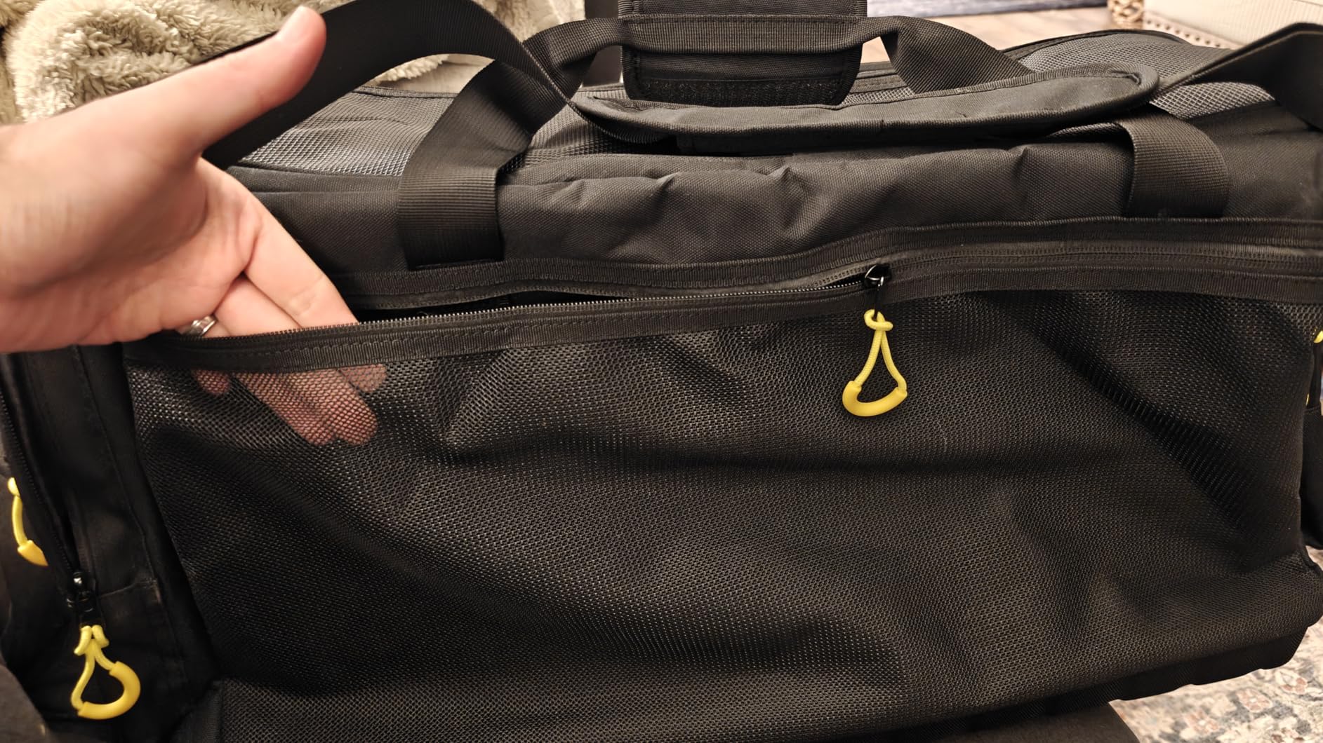 Beyond Fishing Hauler Tackle Bags - Water Resistant With Hard Molded Bottom - Perfect for Fresh Water & Salt Water Fishing Tackle Storage - Holds Tackle Boxes and Fishing Gear customer photo 2