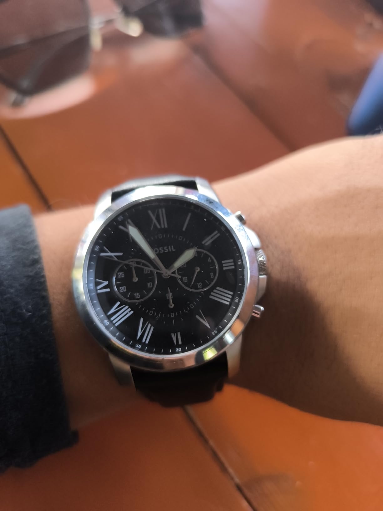 Fossil Men's Grant Quartz Stainless Steel Chronograph Watch customer photo 1