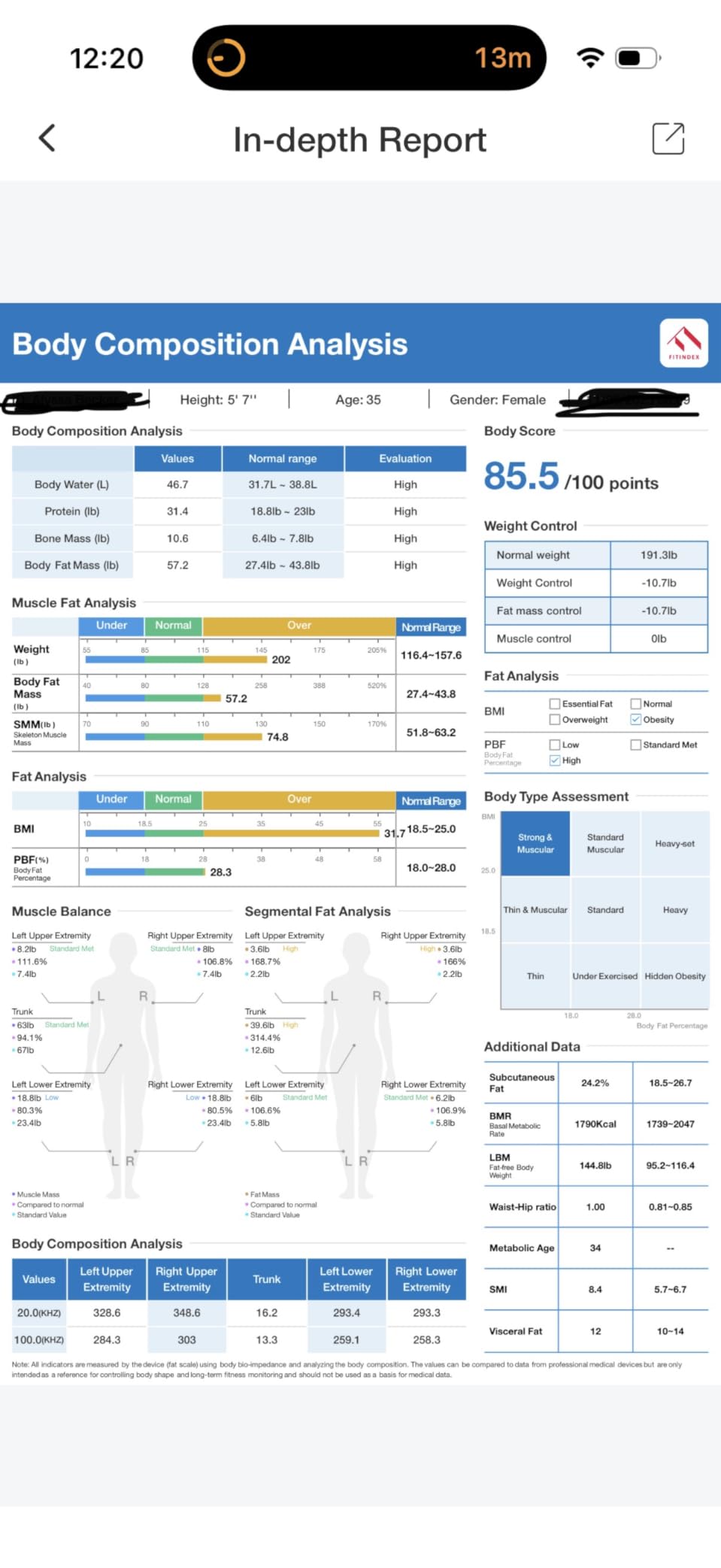FITINDEX Smart Scale for Body Weight, FSA&HSA Eligible, [2026 Upgraded], Body Composition Analyzer with 8-Electrode Large Platform for Weight, BMI, Fat, Muscle Mass, High Precision, 400 lbs customer photo 2