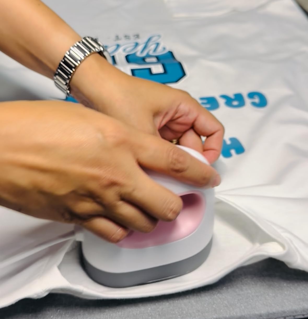 Heat Press Machine - Portable & Compact Heat Transfer Machine, Suitable for T-Shirts, Bags, Pillows, Fuse Beads, Clothing Sublimation and HTV Vinyl Printing, 9