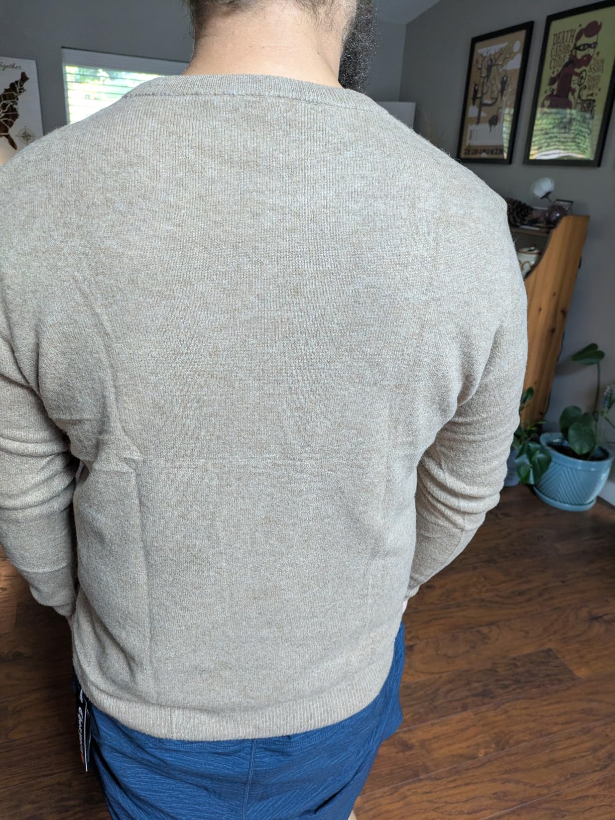 Chanyarn Men's 100% Merino Wool Sweater 2025 Fall Winter First-Line Ready to Wear Crew Neck Long Sleeve Seamless Knit Sweater customer photo 1