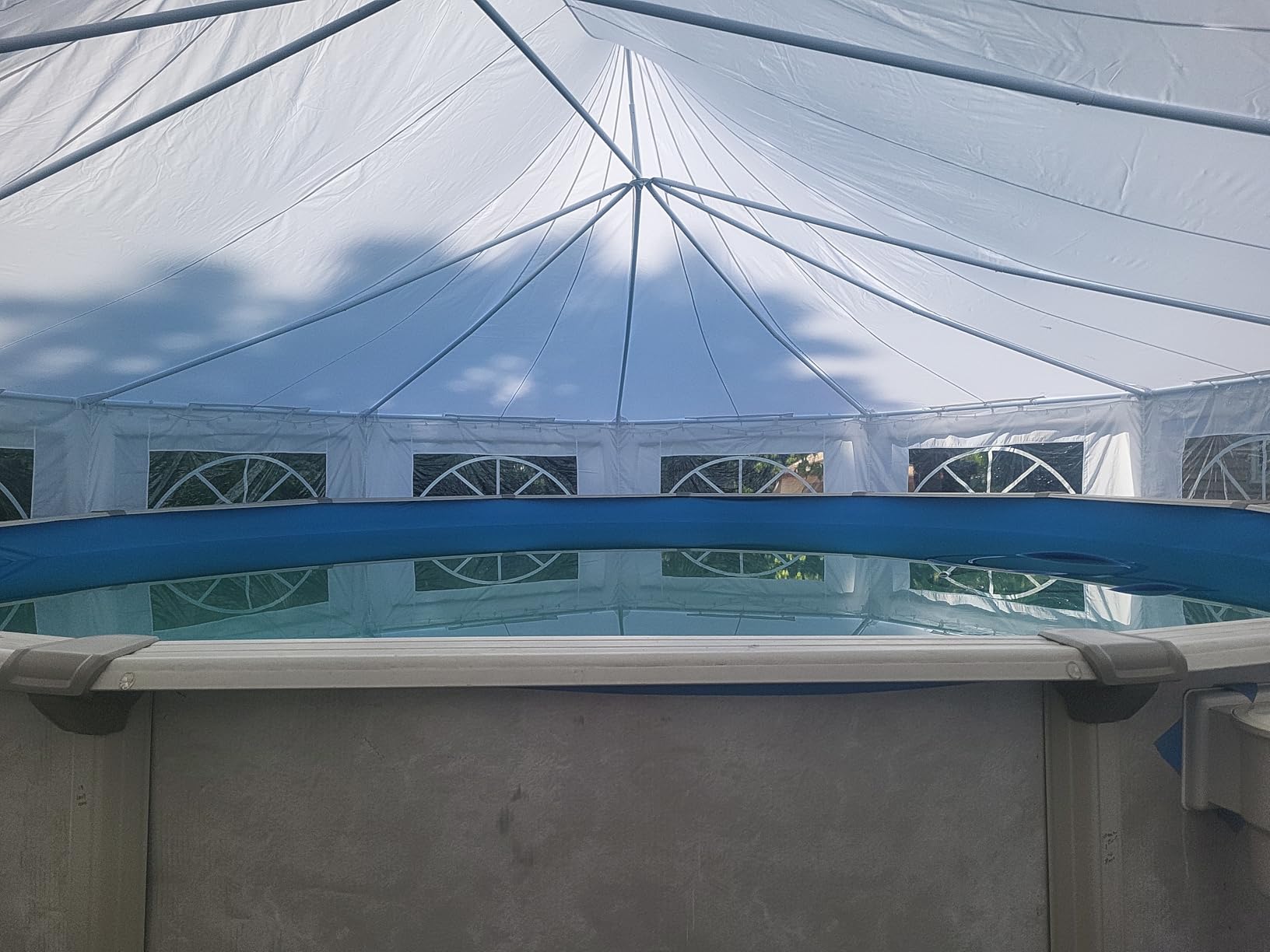 Aoxun 20x40 Party Tent Canopy for Weddings Waterproof Event Tent with Removable Sidewalls & Roll-up Door, Heavy-Duty Steel Frame for Outdoor Weddings, BBQ, Birthday Parties, & Camping, White customer photo 1