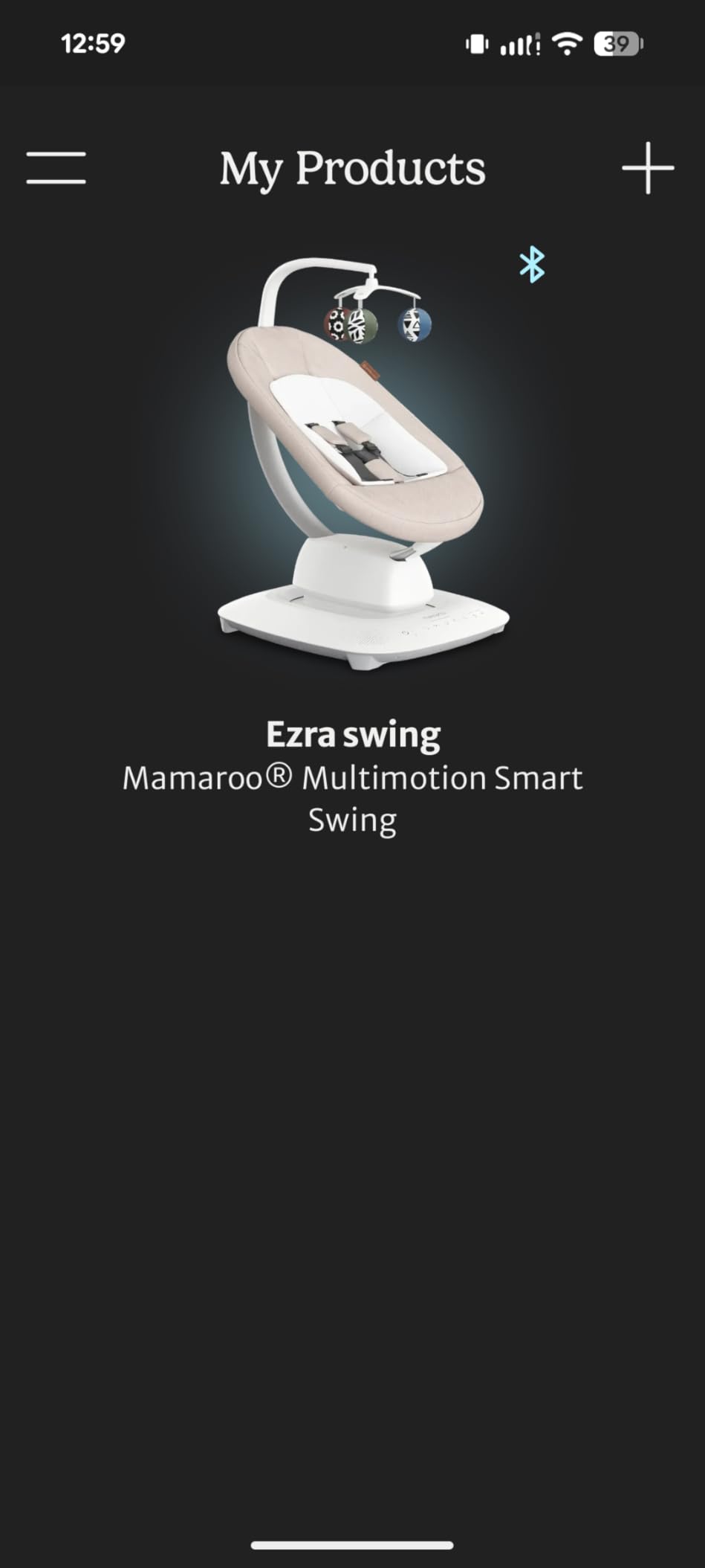 UPPAbaby Mamaroo Smart Swing - Customizable Soothing Modes with MotionSync Technology - Infant Recline + Bluetooth Enabled - Included Newborn Insert - Wells (Dark Taupe Mélange) customer photo 2